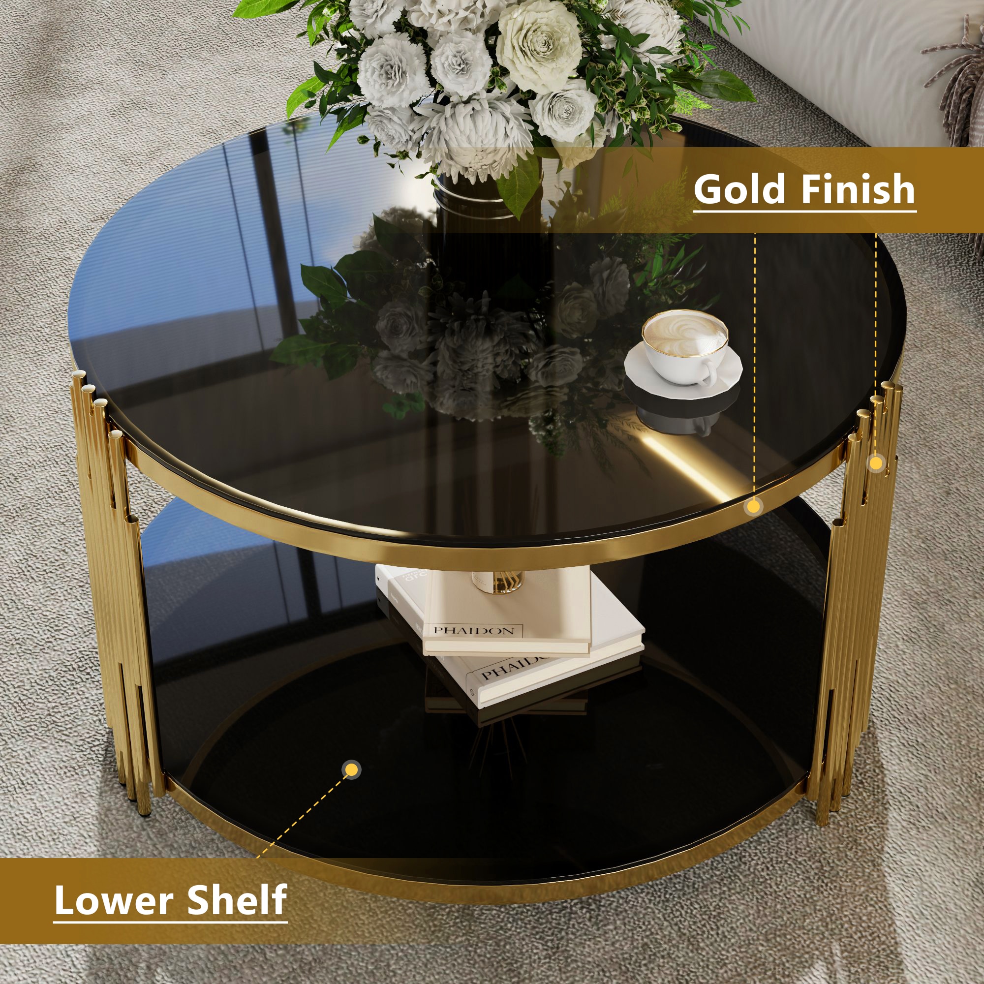 ModernLuxe L3P-N735P177478B Coffee-Tables - View #5