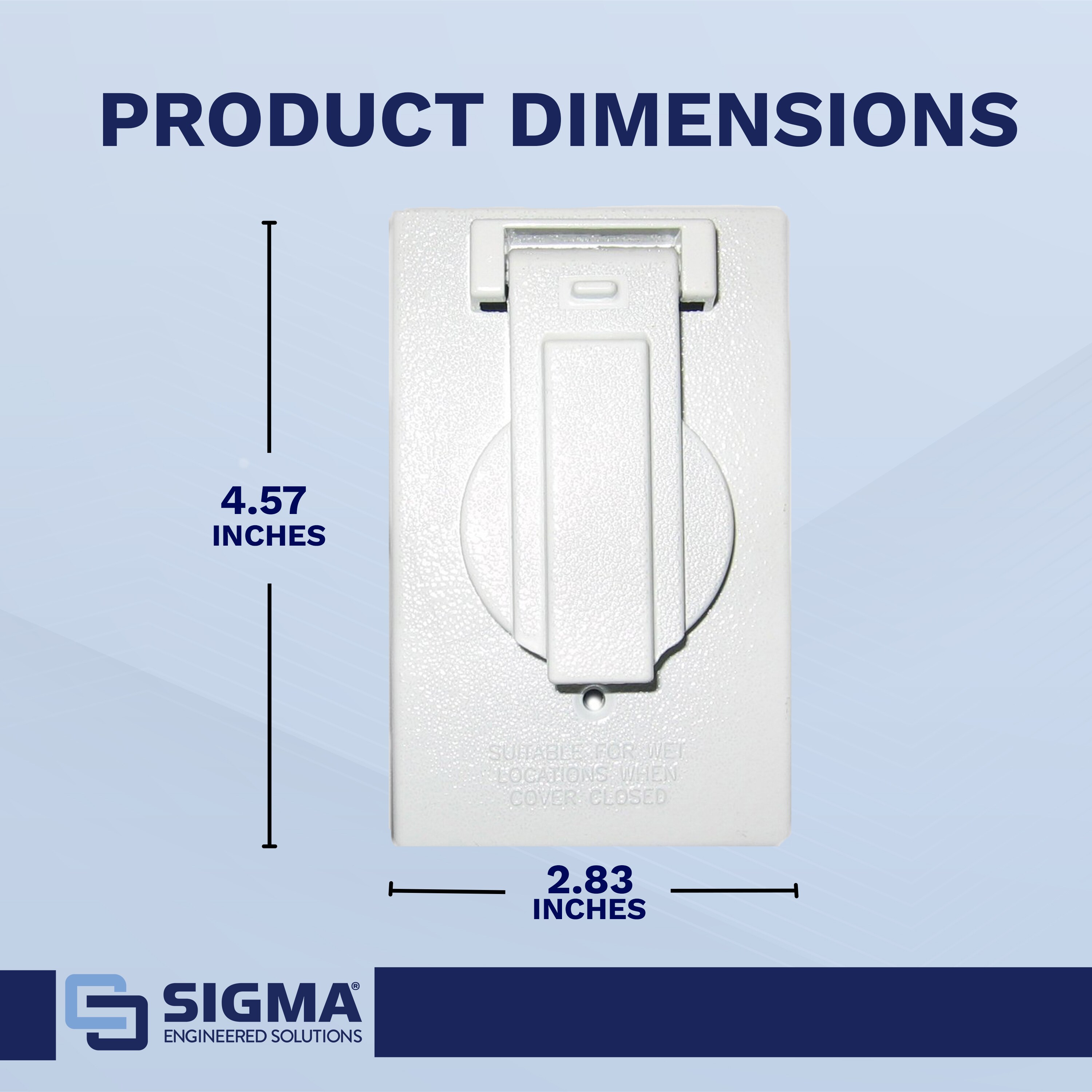Sigma Engineered Solutions 14224WH Electrical-Box-Covers - View #3