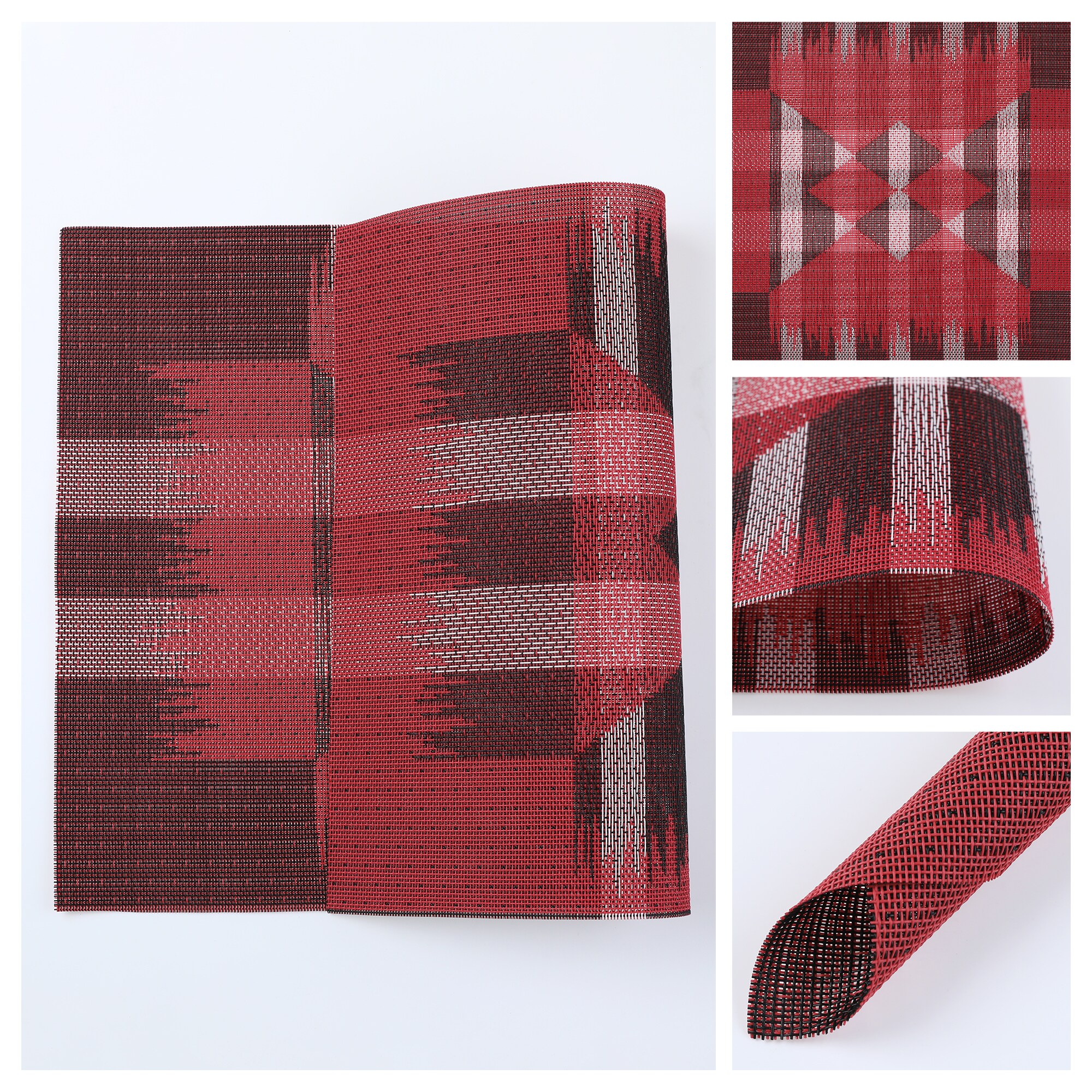 Unique Bargains 6pcs Print Placemats for Dining Table Decor Indoor ...