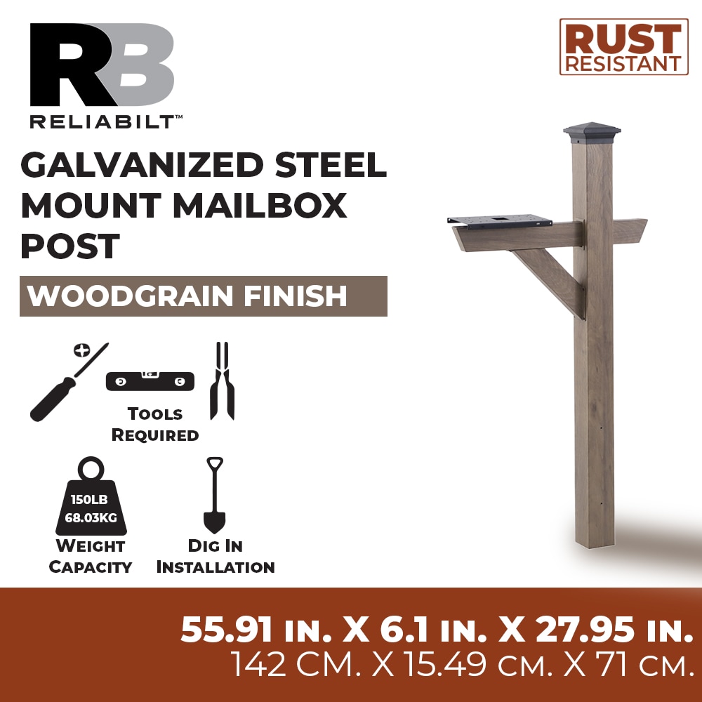 RELIABILT FQS60487-A Mailbox-Posts - View #2