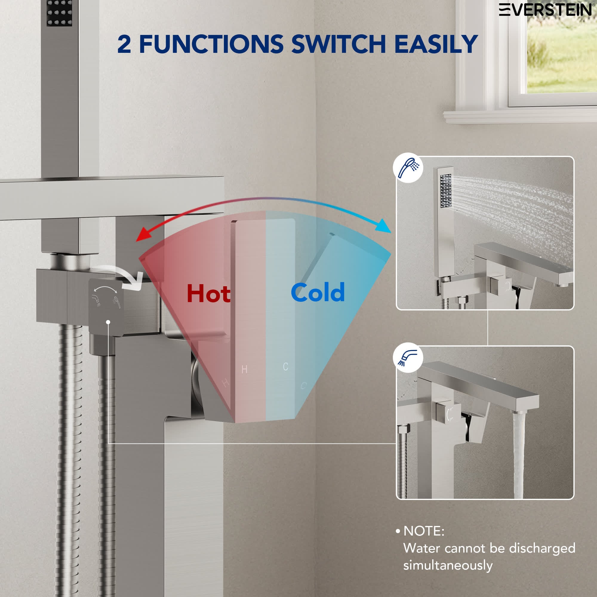 EVERSTEIN SFS-1094-NK Roman-Tub-Faucets - View #6