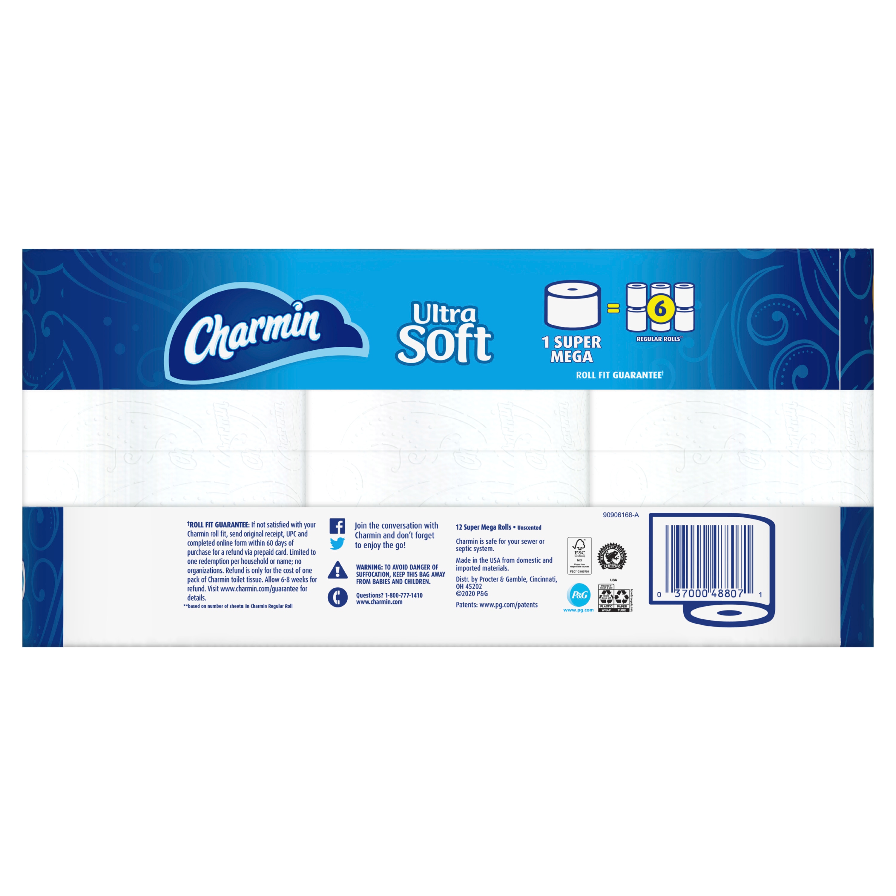 Charmin Ultra Soft Toilet Paper Mega Rolls 12ct – BevMo!