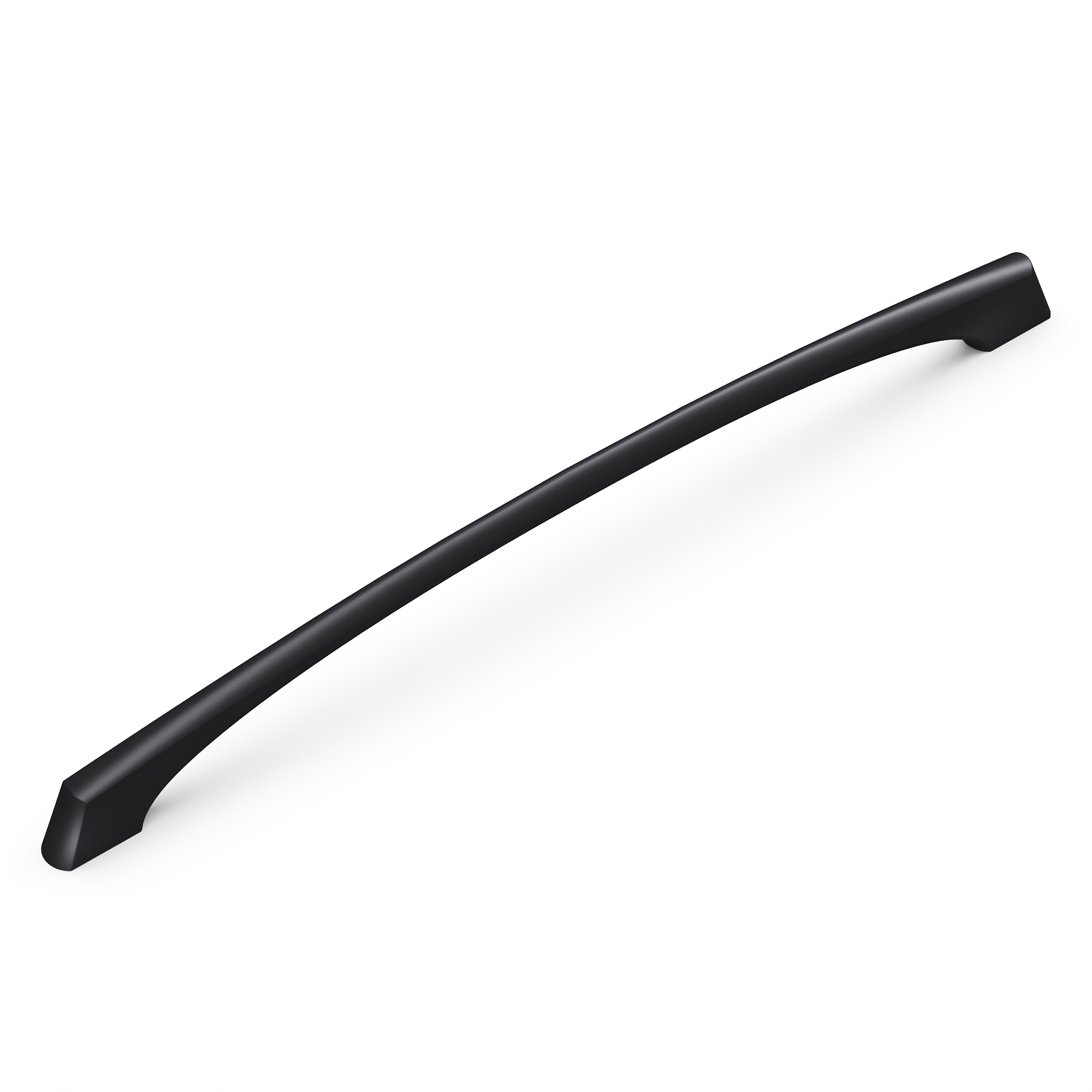 Matte Black Steel Kitchen Cabinet Handles, 13-1/4 Inch
