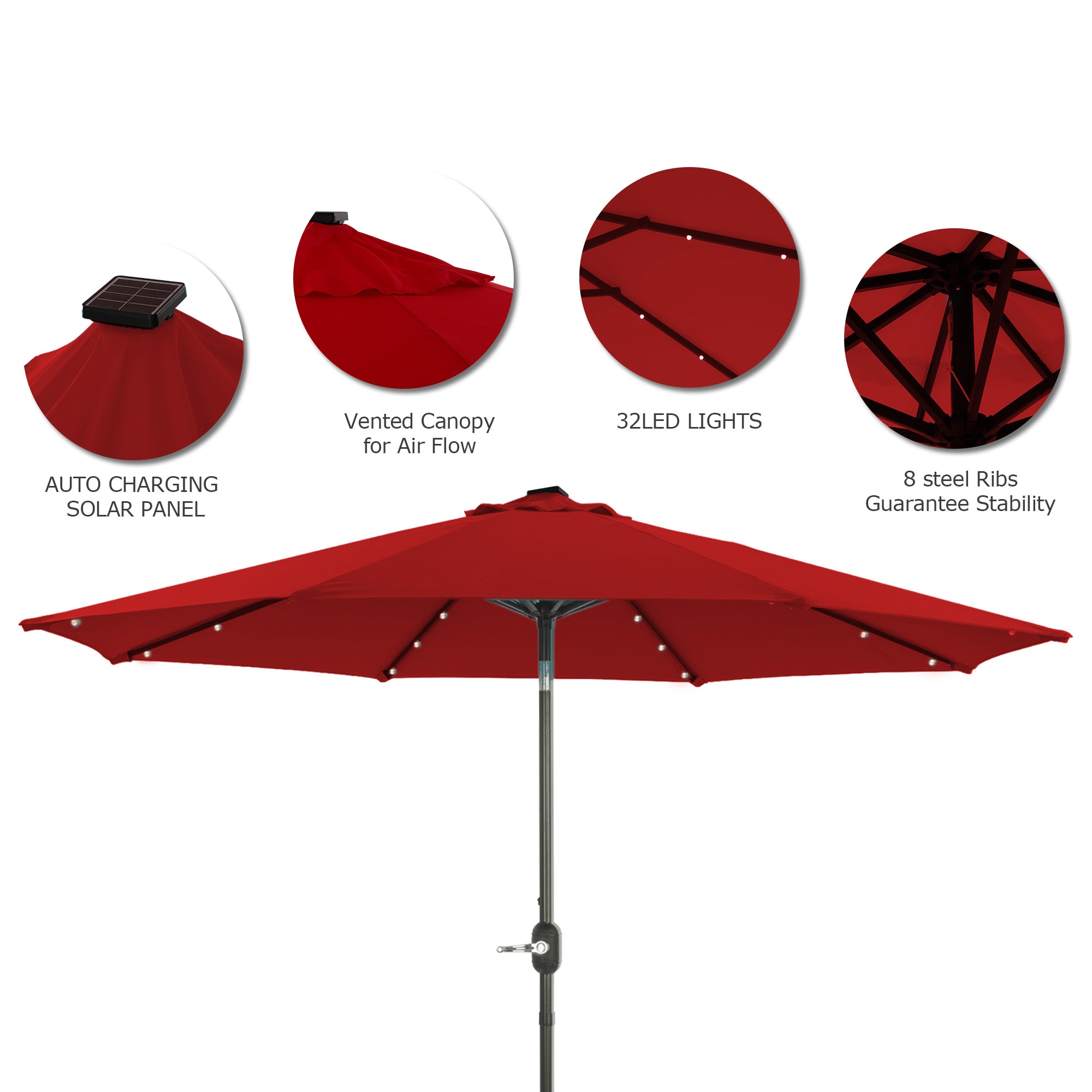 CASAINC CAB-061RED Umbrellas-2 - View #9