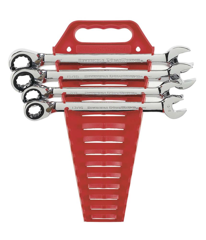 KD Tools 9545N Reversible GearWrench 4-Piece Set 12-point Standard (SAE) Combination Wrench