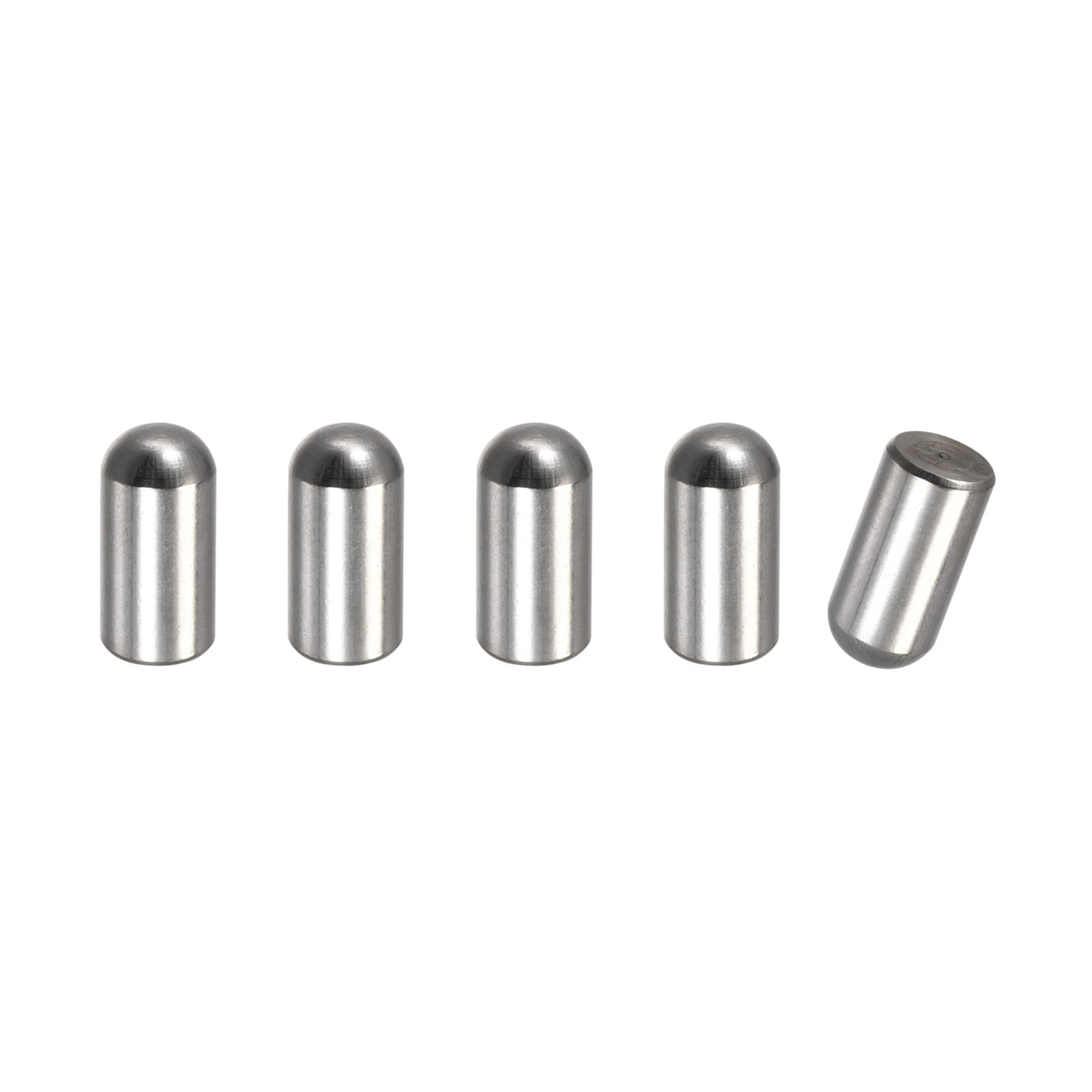 Unique Bargains 8x15mm Dowel Pins 5pcs 304 Stainless Steel Round Head Flat Chamfered End Dowel Pin Bunk Bed Pins Shelf Pegs Support Shelves Fasten Elements #S26010500UX9655