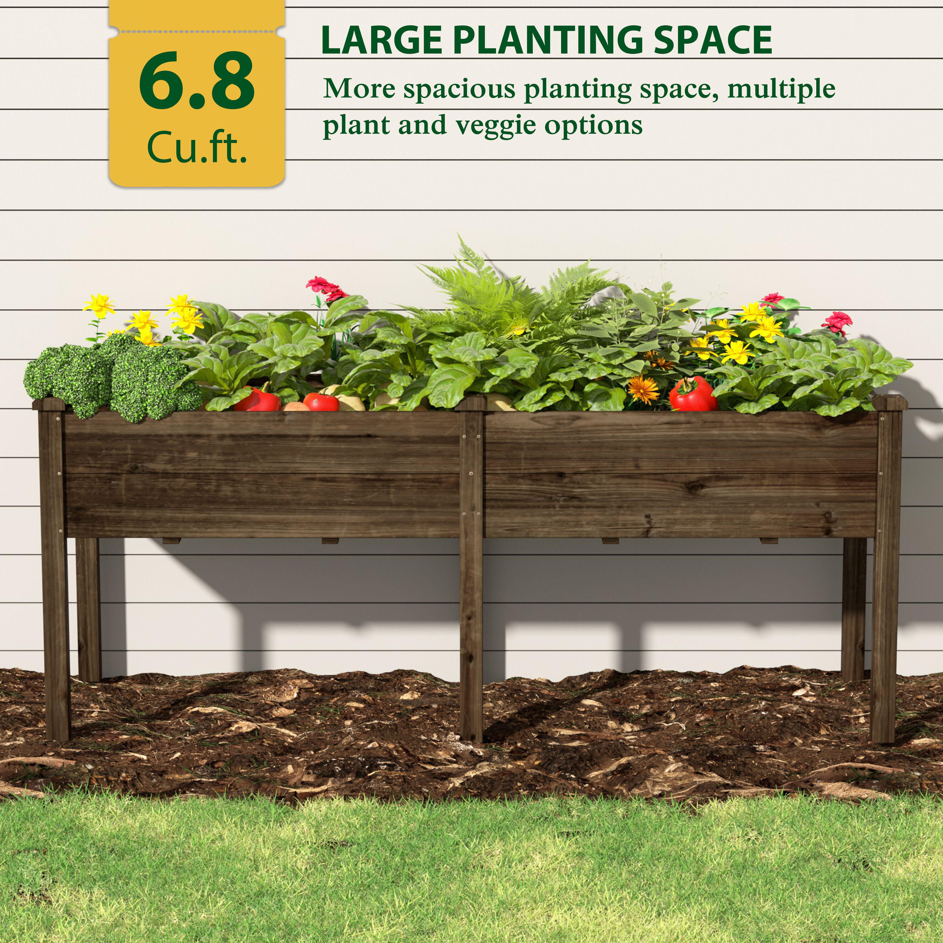 VEIKOUS PG0102-84-02GY Raised-Garden-Beds - View #7