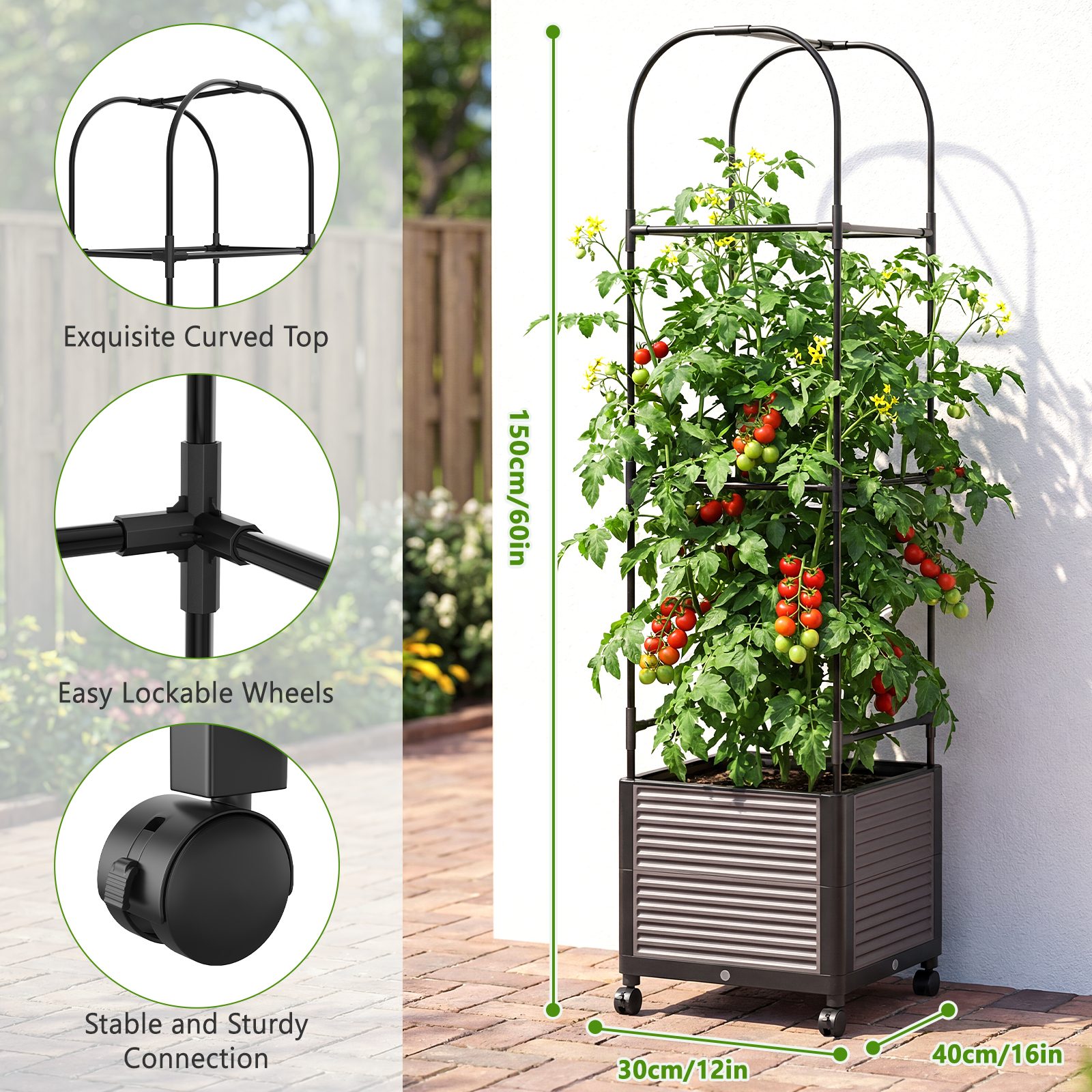 Esazn DYY-H-S-BKGR Garden-Trellis - View #3