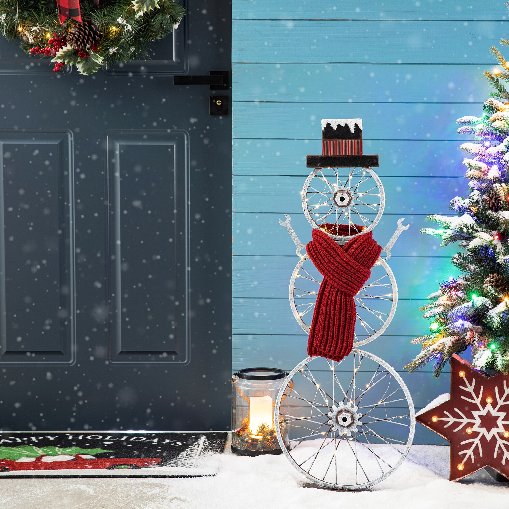 Snowman Lighted Outdoor Christmas Decorations at Lowes.com