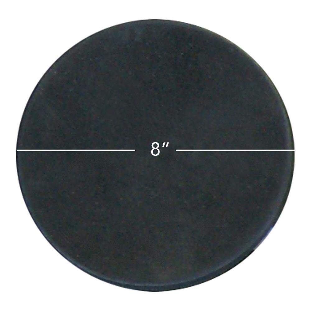 Rubber-Cal General Purpose Rubber Sheet 60A Black 0.25 x 8 x 8