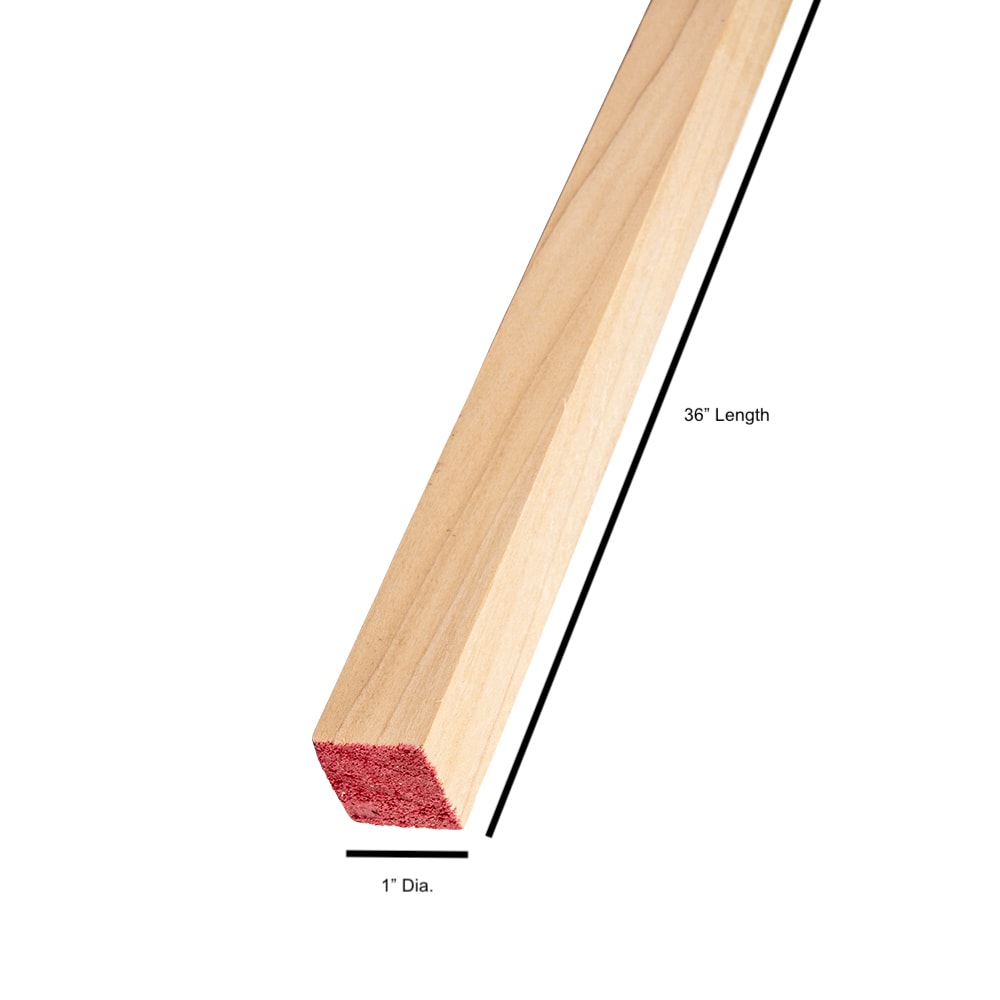 Waddell Hardwood Square Dowel - 36 in. x 0.75 in. - Sanded and