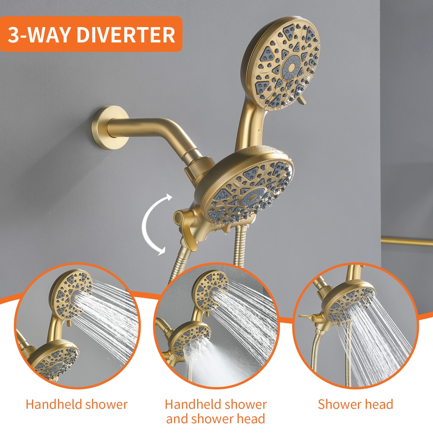 WELLFOR YBT1204HCH Showerhead-Bar-Panels - View #5