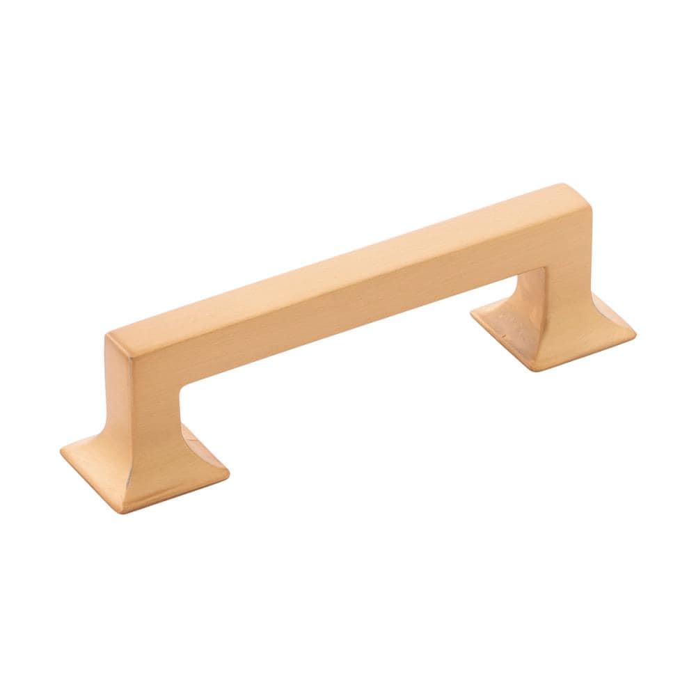 Hickory Hardware P3011-BGB Studio 3-3/4-in , 96mm Center to Center Brushed Golden Brass Rectangular Handle