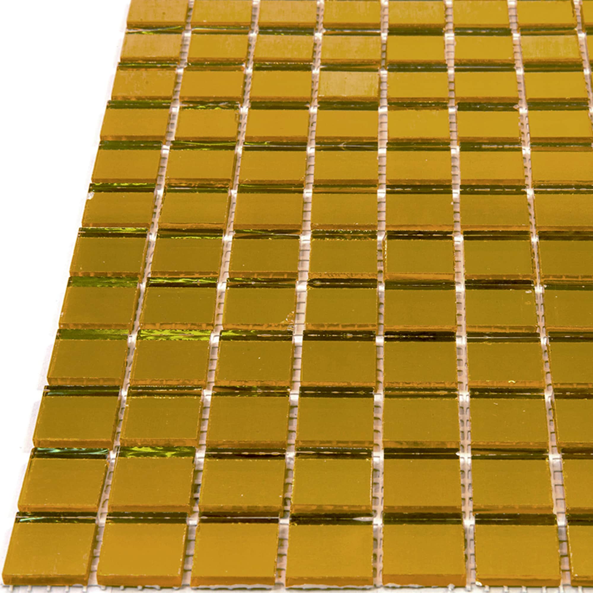 Apollo Tile Altin Shimmer Gold 12-in x 12-in Glossy Glass Uniform Squares Floor and Wall Tile (20-sq. ft/ Carton)