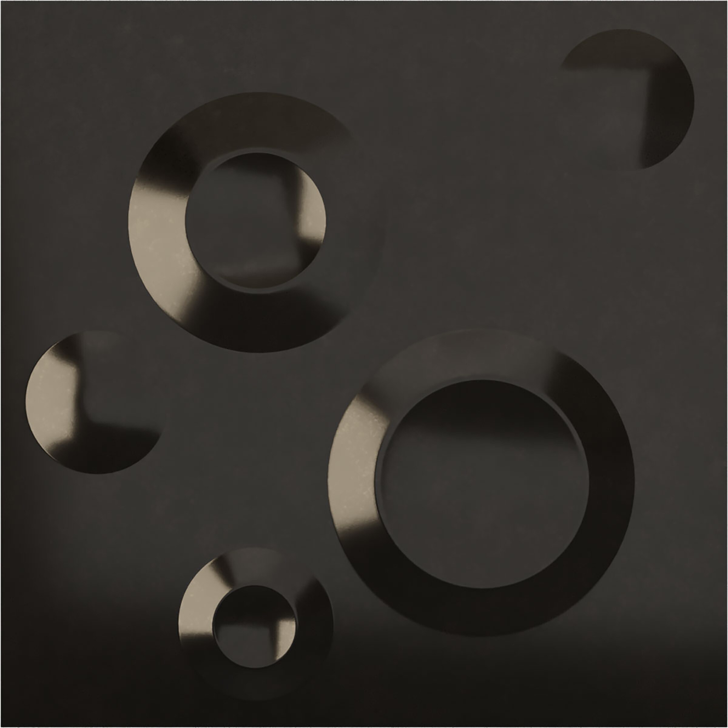 Ekena Millwork WP20X20COECA 19-5/8-in x 19-5/8-in Embossed Universal Metallic Carbon Mist PVC Wall Panel Abstract