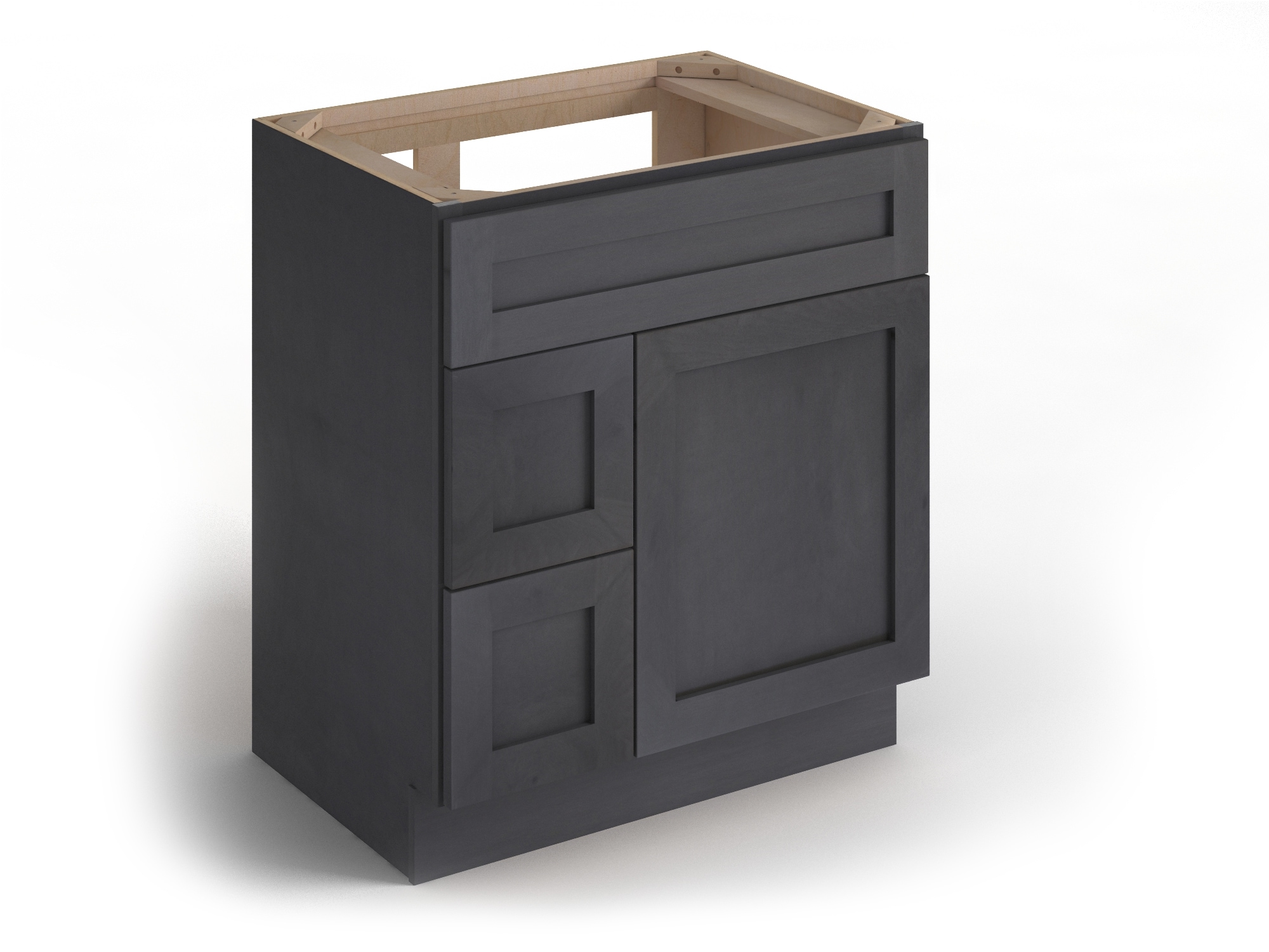 Valleywood Cabinetry Ideal Gray 30-in W x 34.5-in H x 21-in D Bathroom ...
