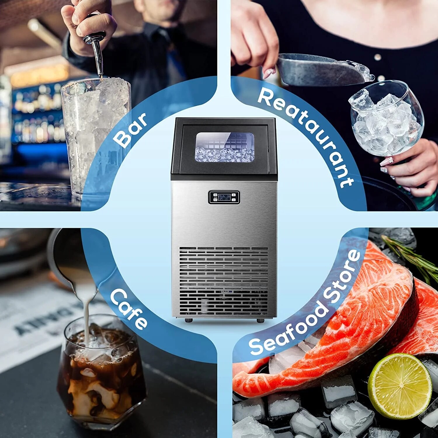 Antarctic Star Z5845AS Commercial-Ice-Makers - View #5