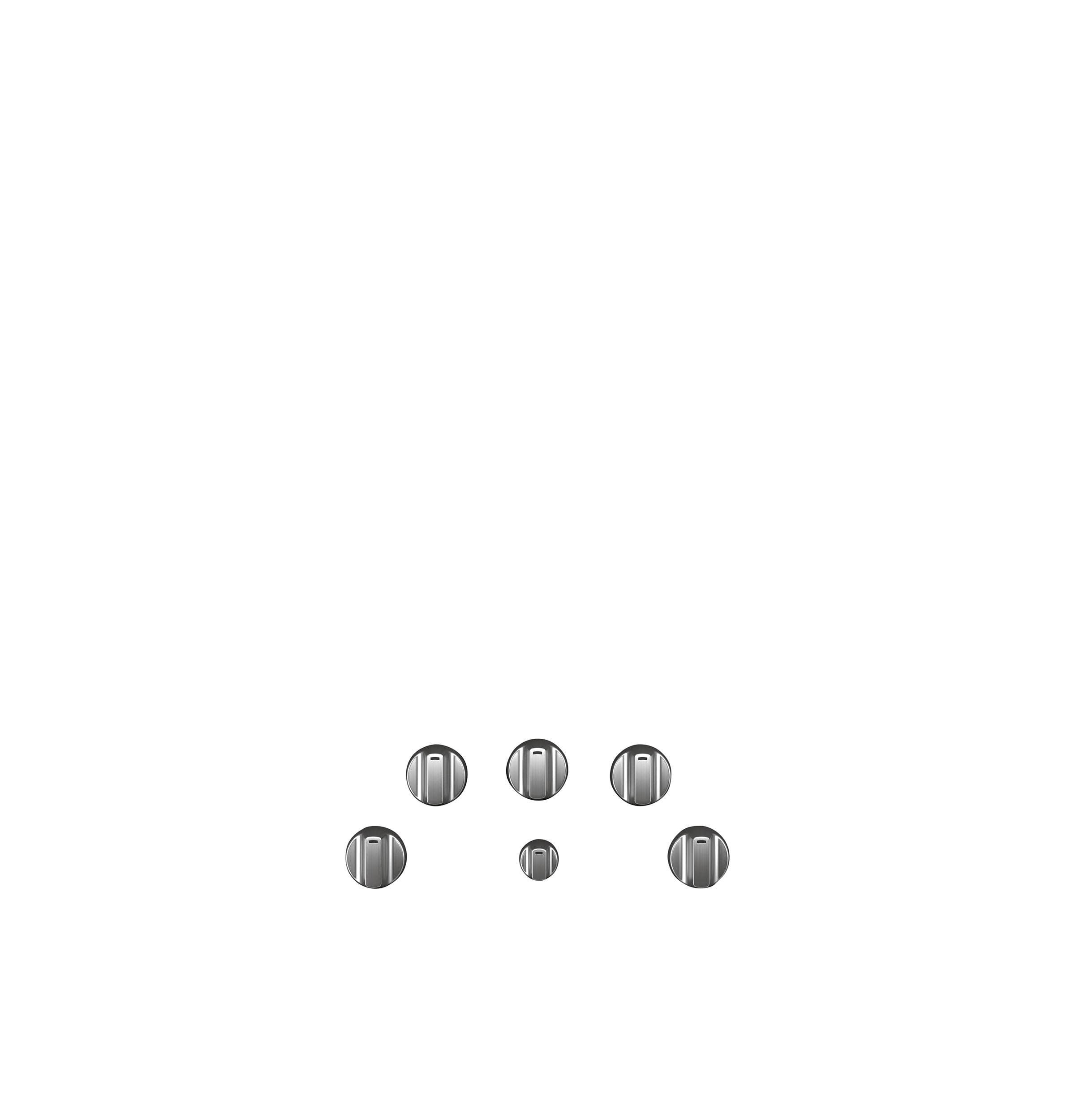 Cafe CXCE1HKPMSS 30-in Electric cooktop Knob kit ( Brushed Stainless )
