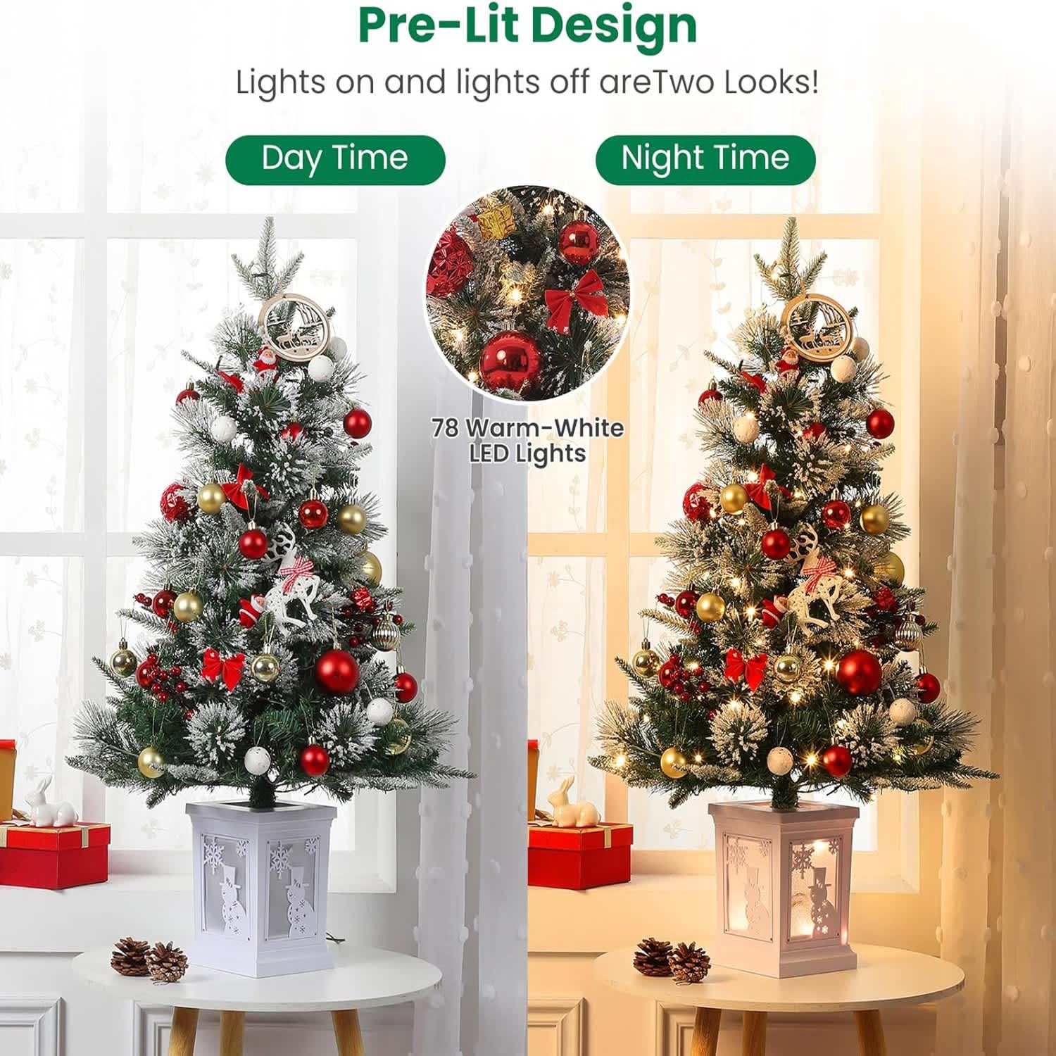 Qeetex LSACT-QH-0WIHP2SZ Artificial-Christmas-Trees - View #4