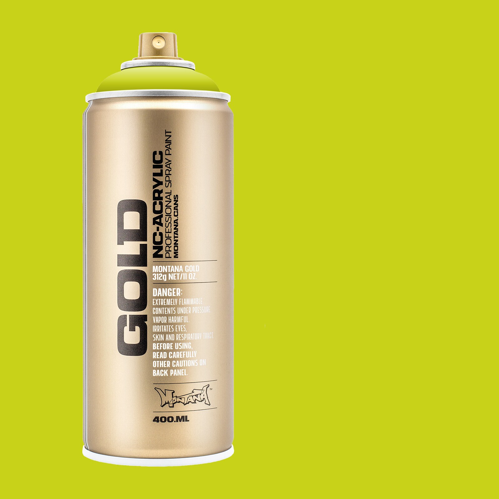 Montana Cans MXG-CL6320 GOLD Matte Poison Spray paint ( NET WT. 11-oz )