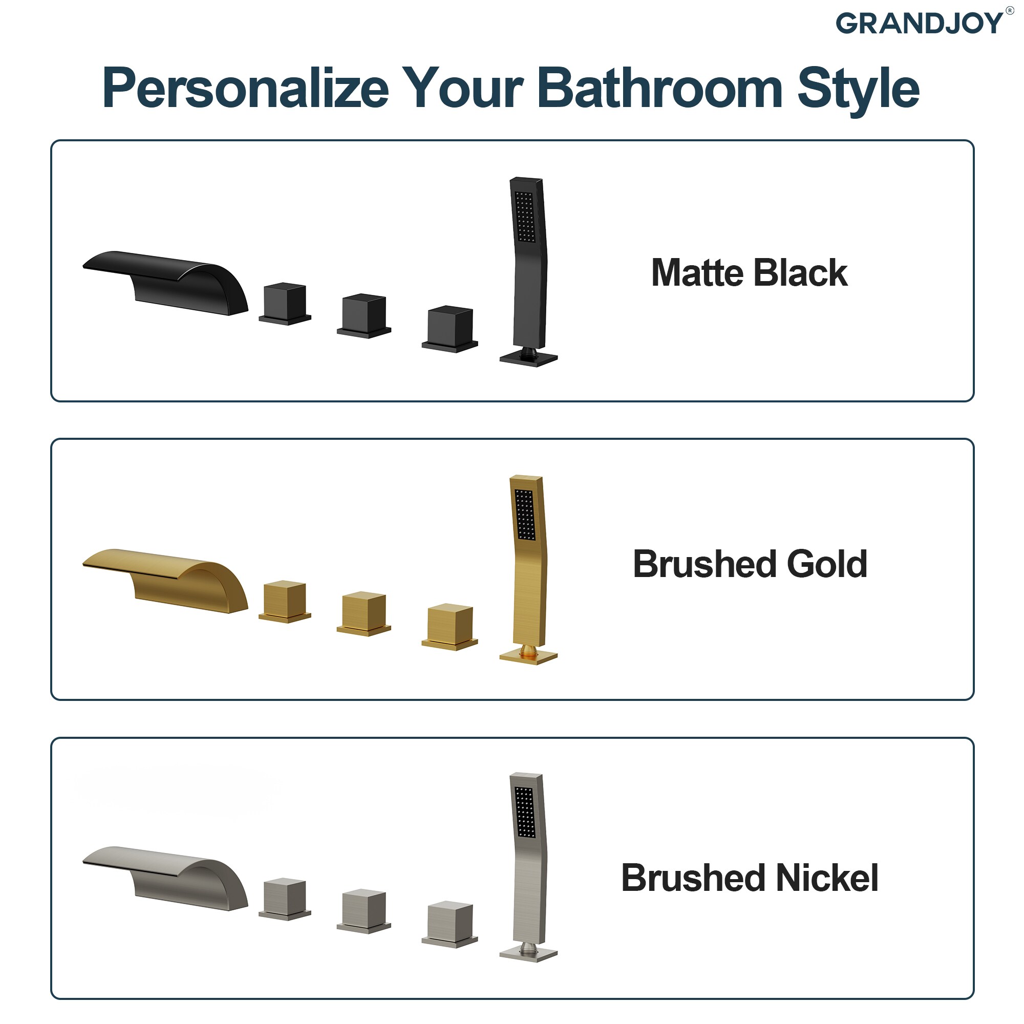 GRANDJOY SGF11GJ-59BL Roman-Tub-Faucets - View #14