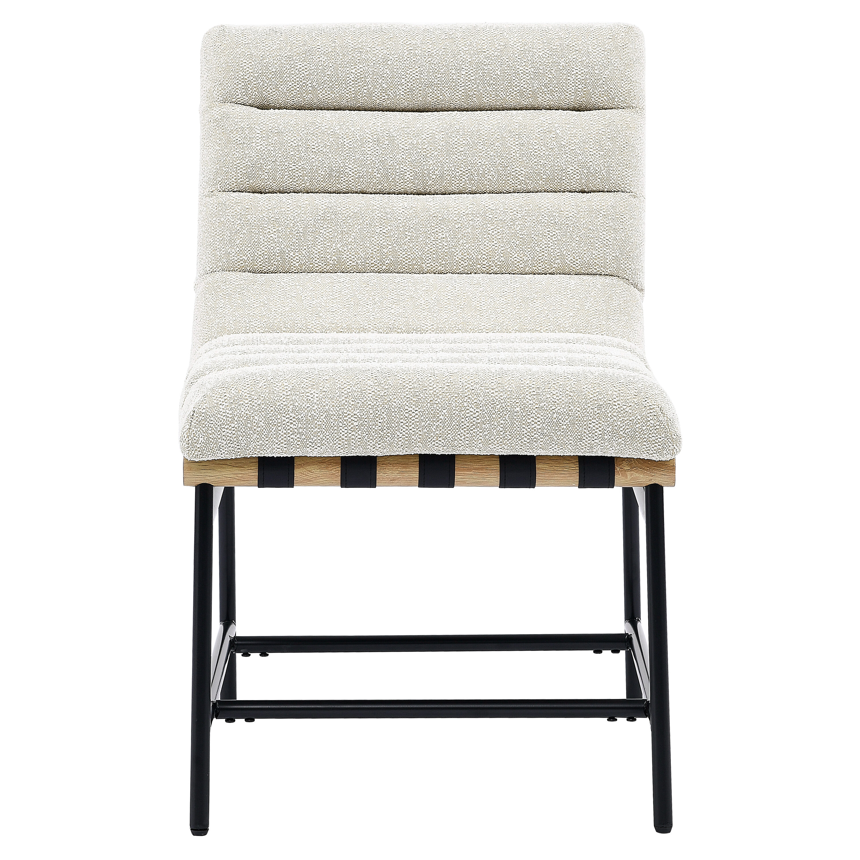 Steve Silver - Contemporary/Modern Faux leather Upholstered Dining side chair ( Metal Frame )