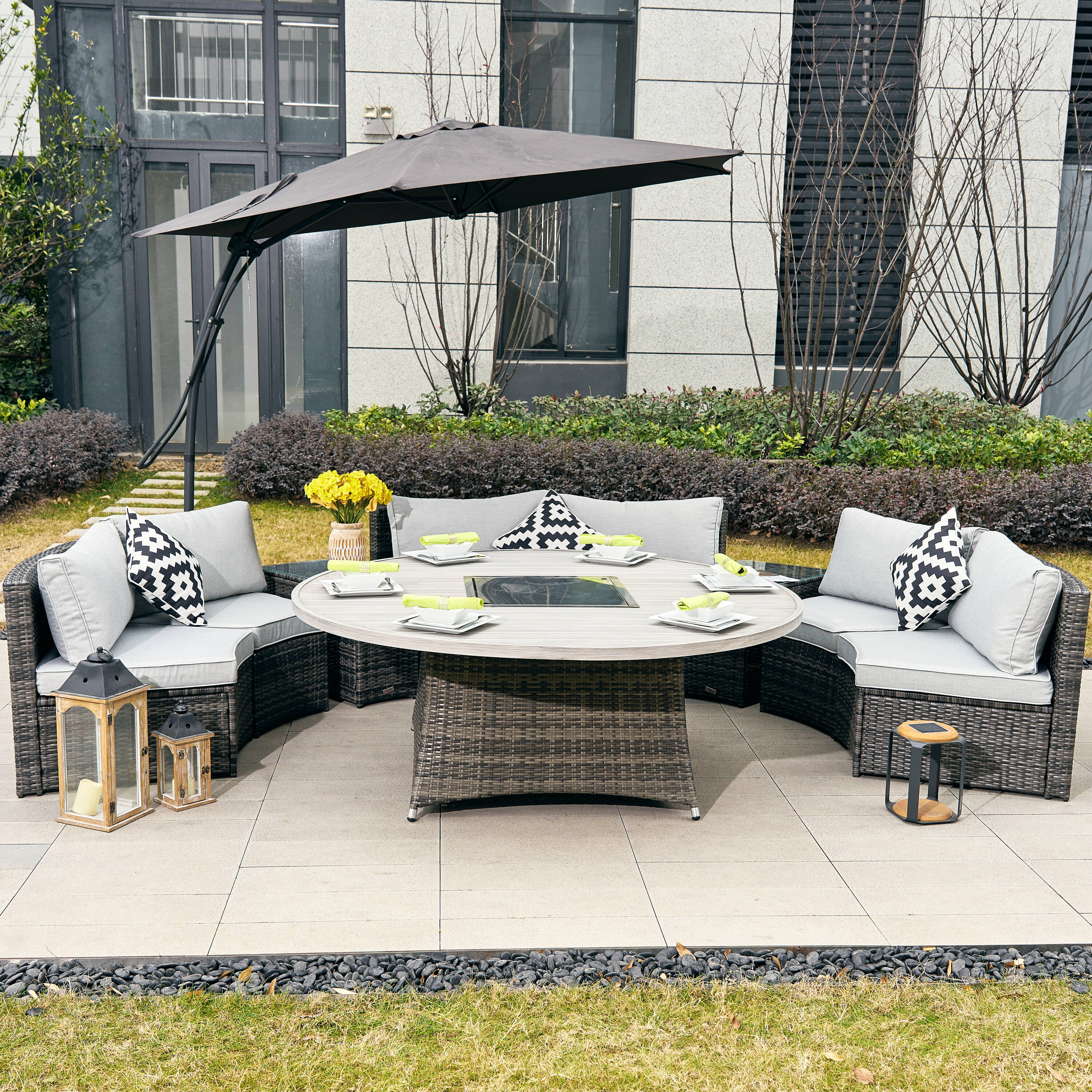Direct Wicker DWS-1205B6S2T&08A-G Patio-Dining-Sets - View #2