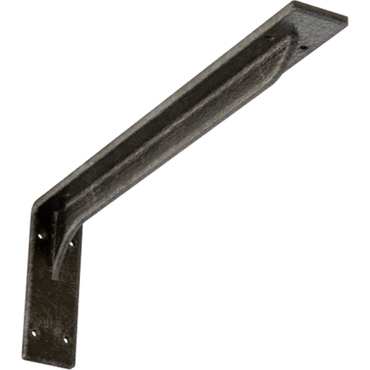 Ekena Millwork BKTM02X18X06EBAWS Embrey 18-in x 2-in x 6.5-in Gray Steel Mounting bracket