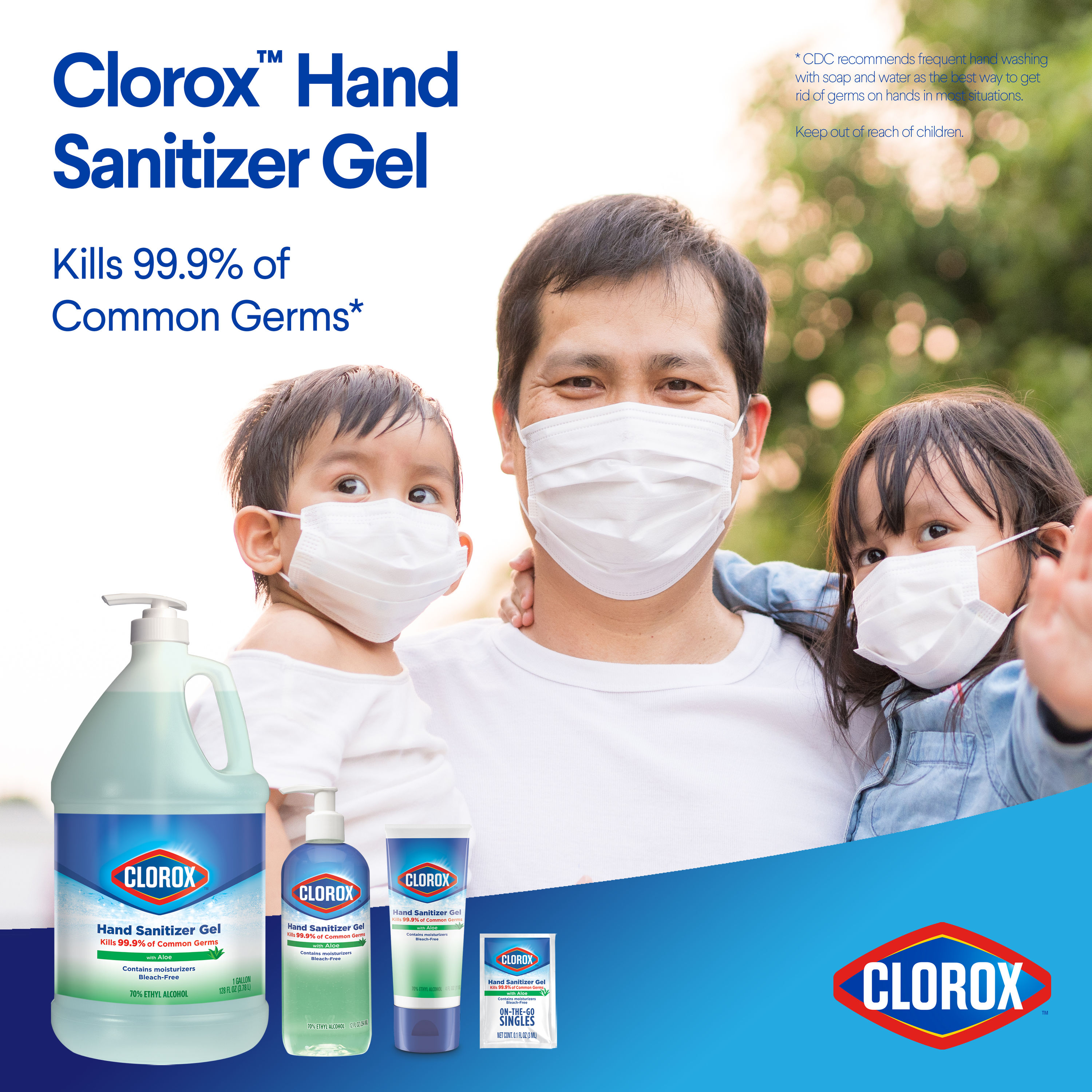 One 1 Gallon Germ Hand Sanitizer Gel 70% Alcohol |Aloe | Pump | Refill  unscented