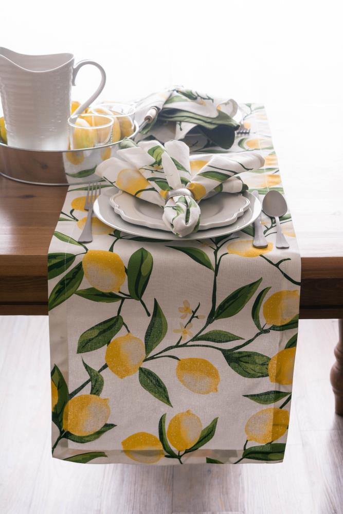 SET OF 2 - Fiesta American Oven Mitt & Pot Holder Citrus Bliss Lemon Orange  Lime