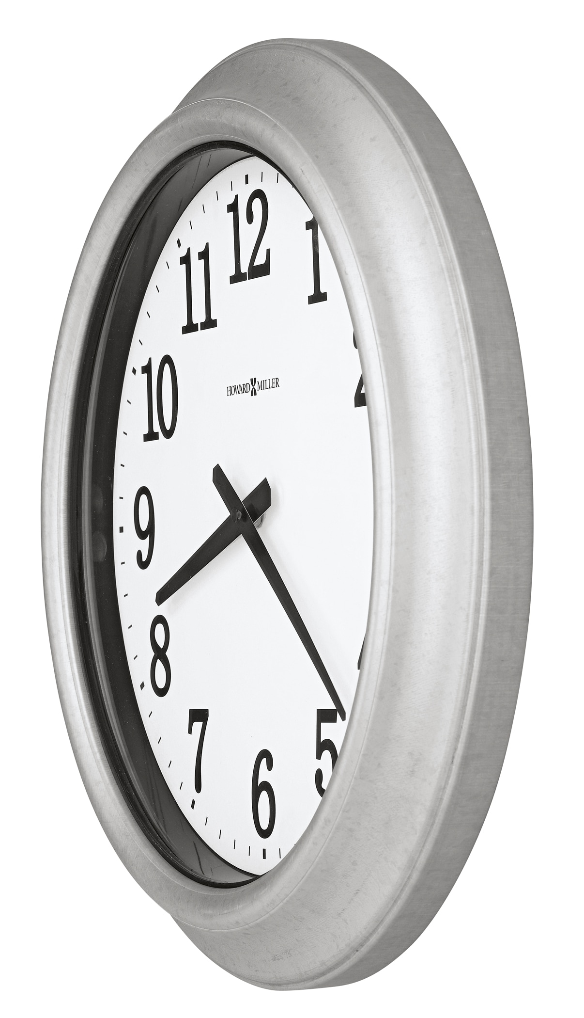 Howard Miller 18'' Gray Galvanized Steel Wall Clock