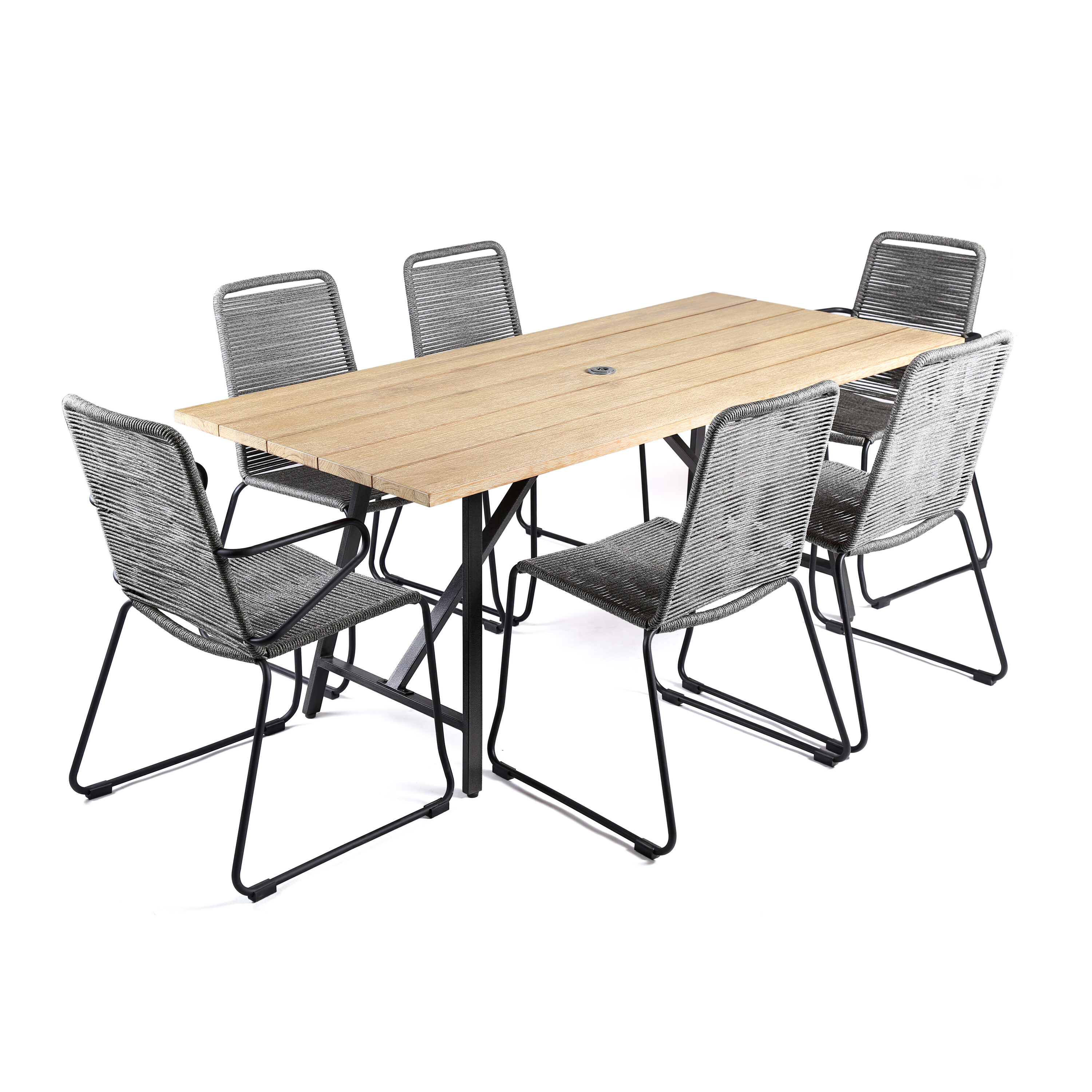 rio 7 piece dining set