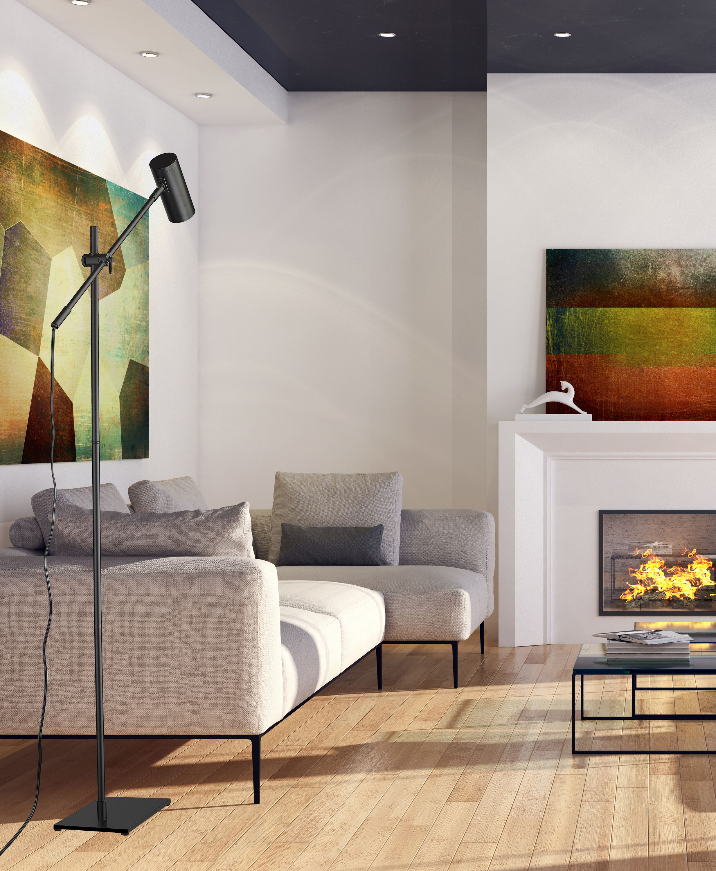Z-Lite 814FL-MB floorlamps - View #2