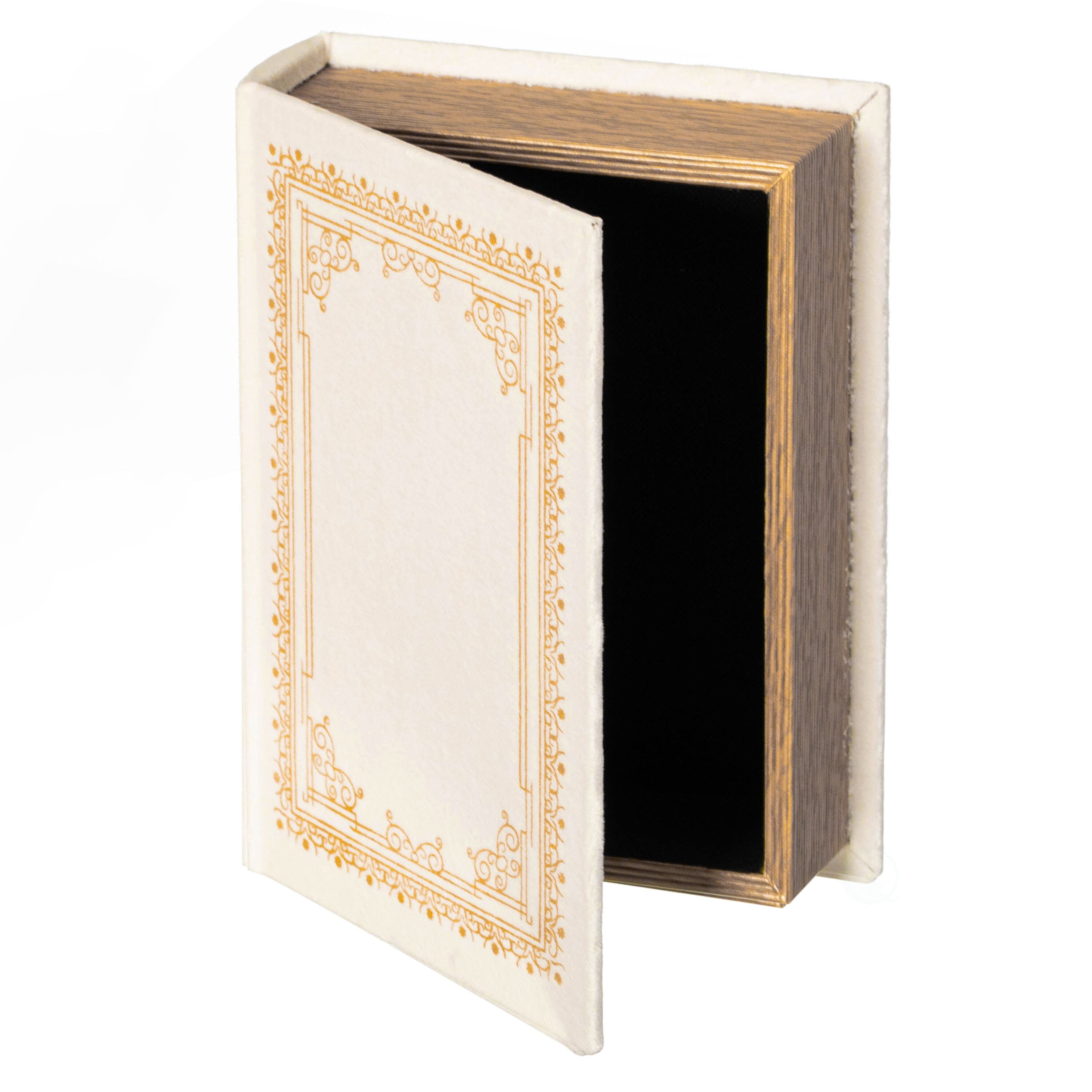 Vintiquewise QI003691.PW 7-in x 9-in 1 -Compartment Off-white Cardboard Ornament Storage Box