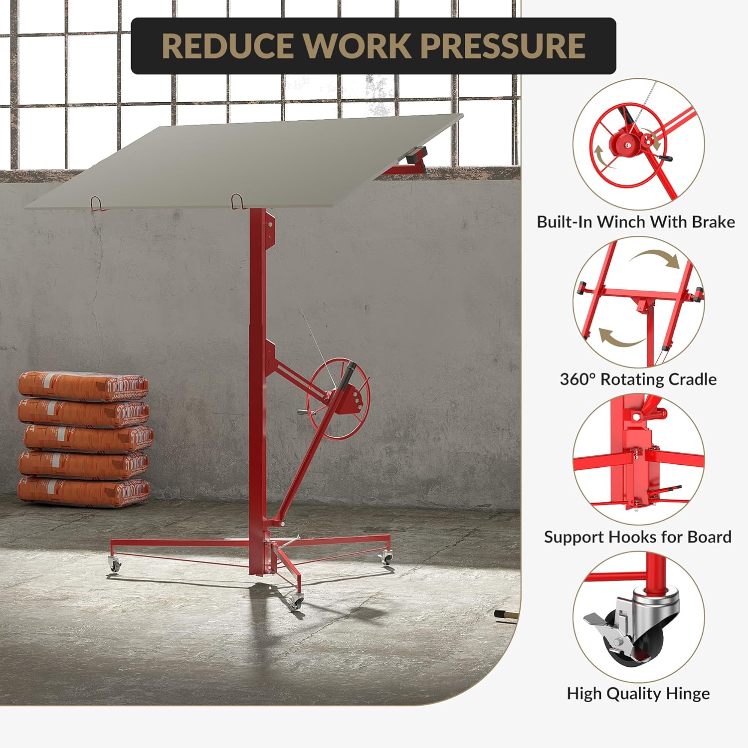 Garvee LMY-PHO-14NLPU53 Drywall-Panel-Carriers - View #3