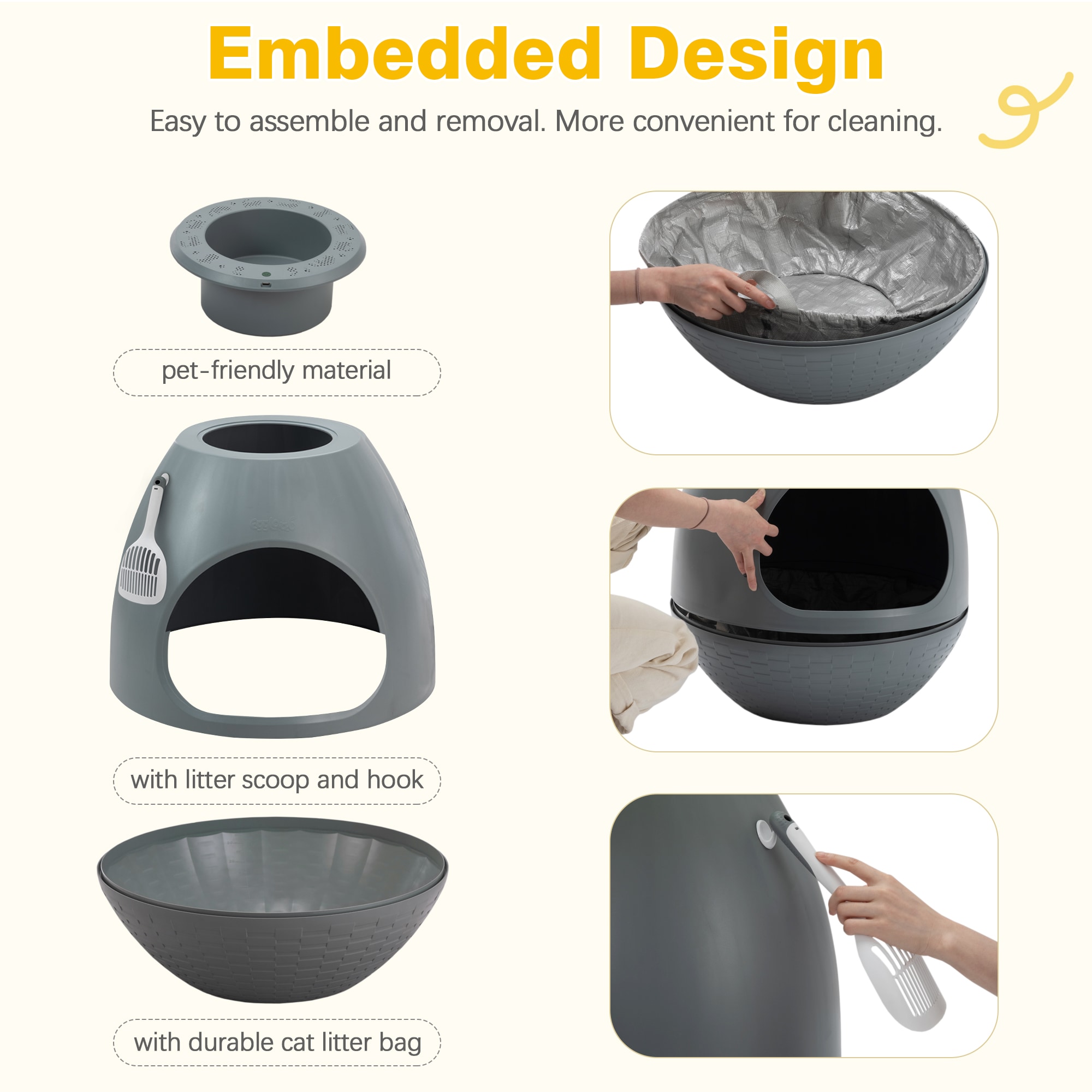 Coziwow CW12F0651-L02 Cat-Litter-Box - View #5