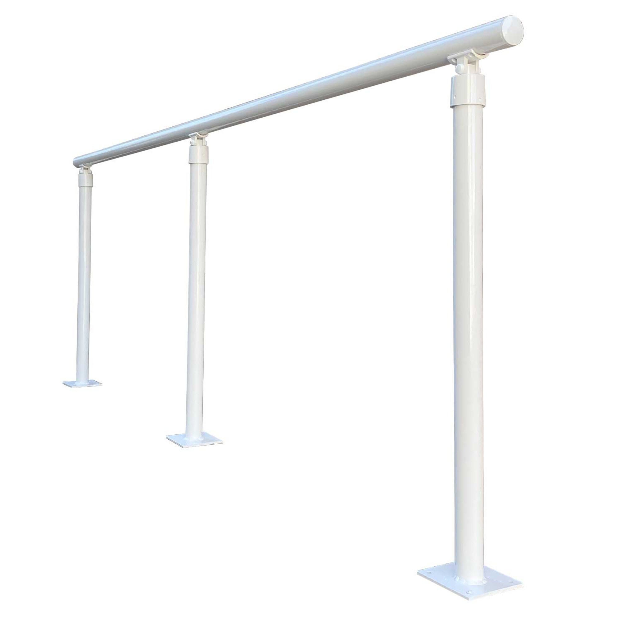 Wolf Handrail 1.9 In. x 95-1/4 In. Silver Vein Handrail in the ...