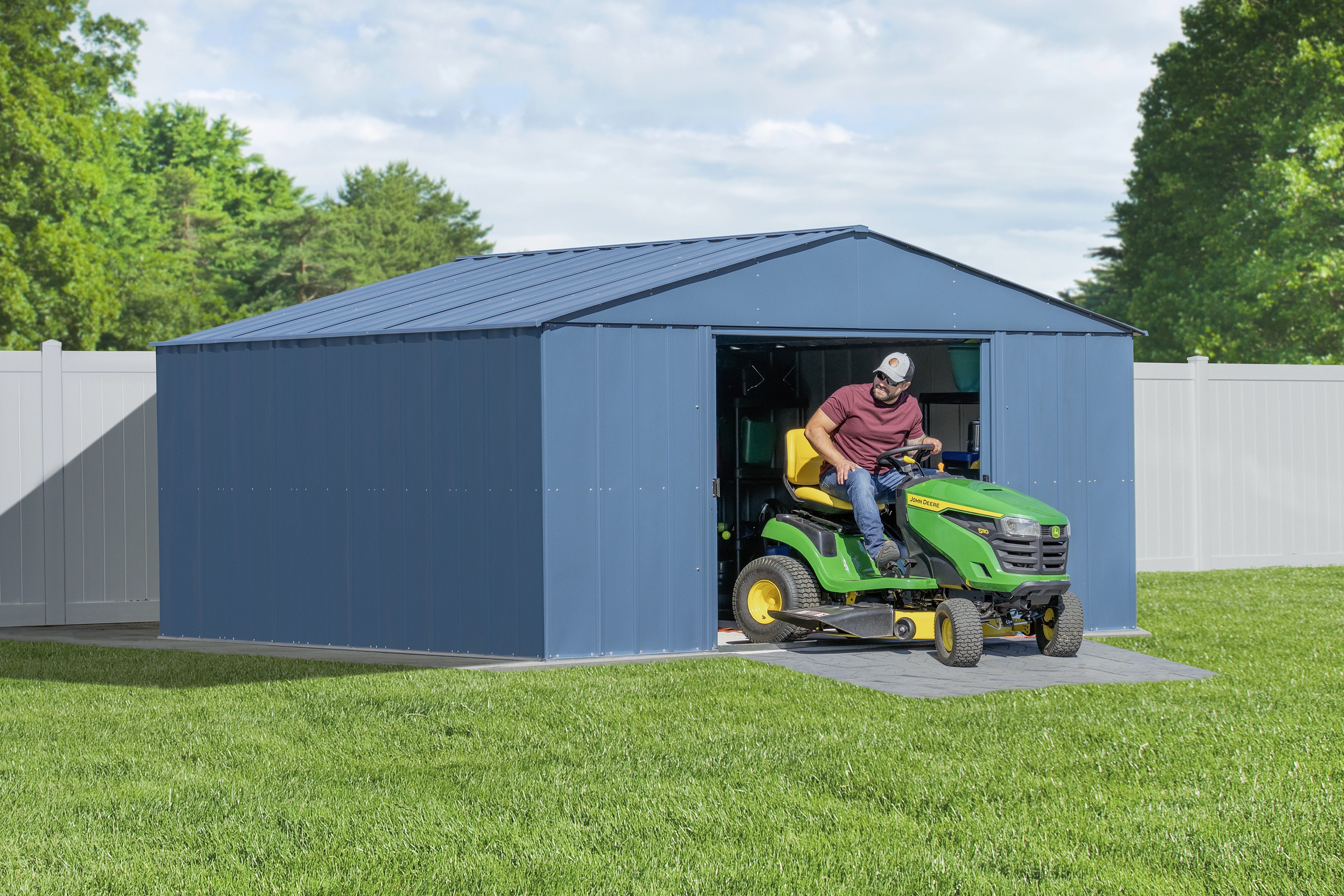 Arrow CLG1412BG 14-ft x 12-ft Classic Galvanized steel Storage Shed