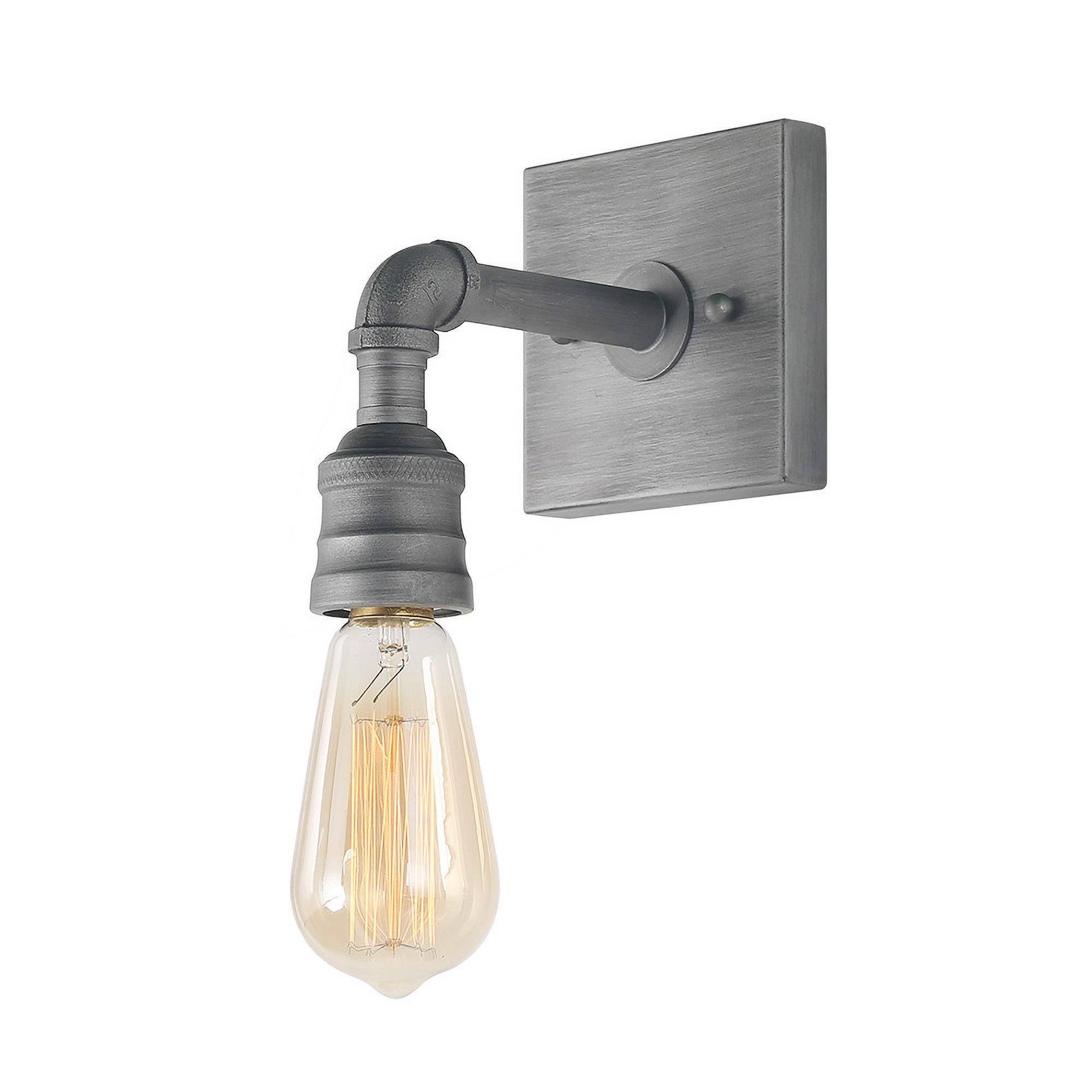 LNC A03377 Sabrina 4.7-in 1 -Light Brushed Aluminum Transitional Vanity light