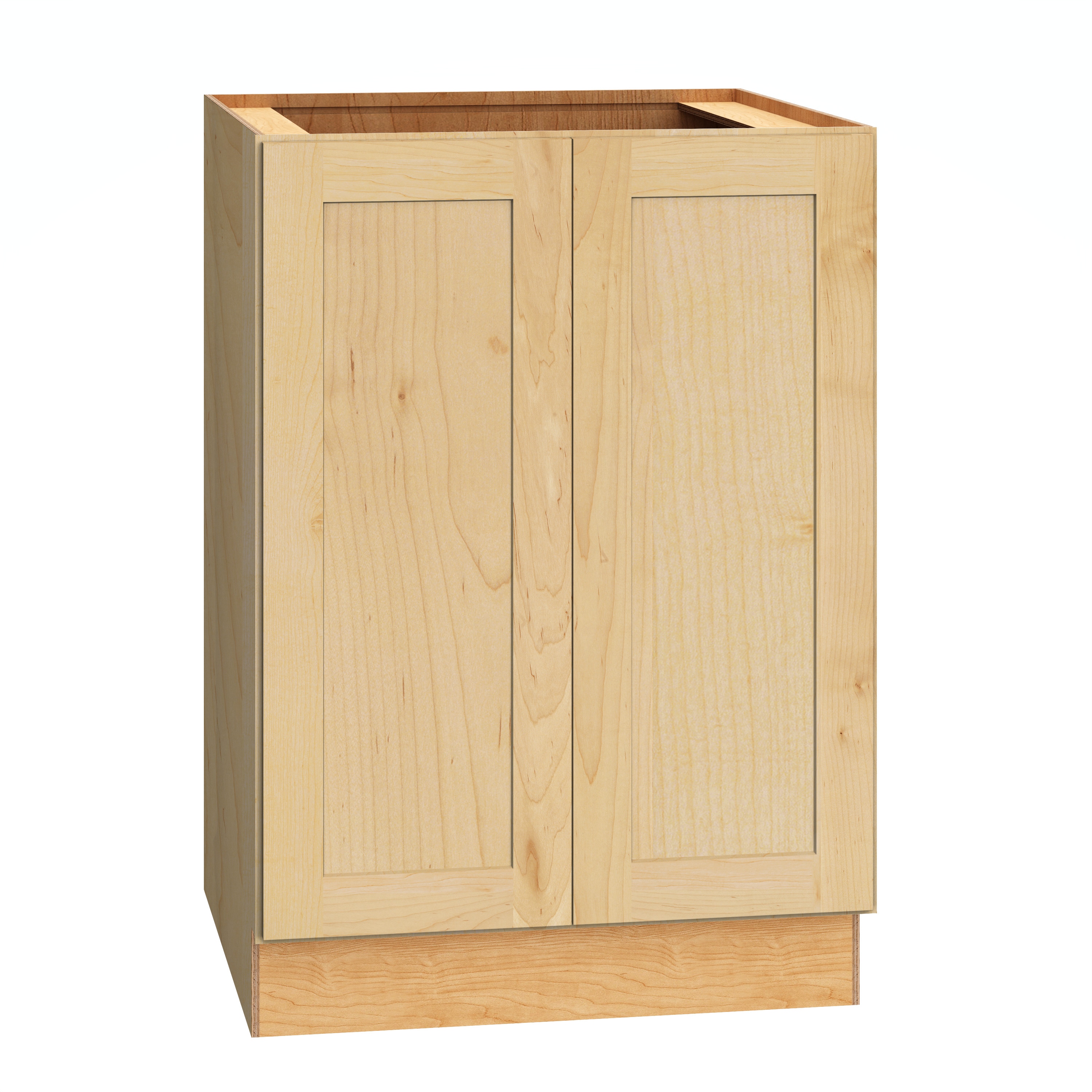 Diamond Express 62J-B24FH Jamestown 24-in W x 34.5-in H x 24-in D Natural Light Brown Base Fully assembled Plywood Cabinet Recessed Panel Shaker