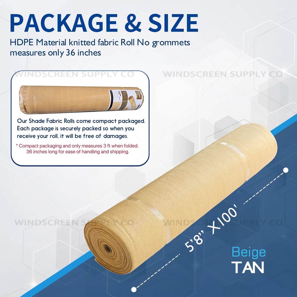 NCSNA NC6100TAN Chain-Link-Fence-Slats - View #5