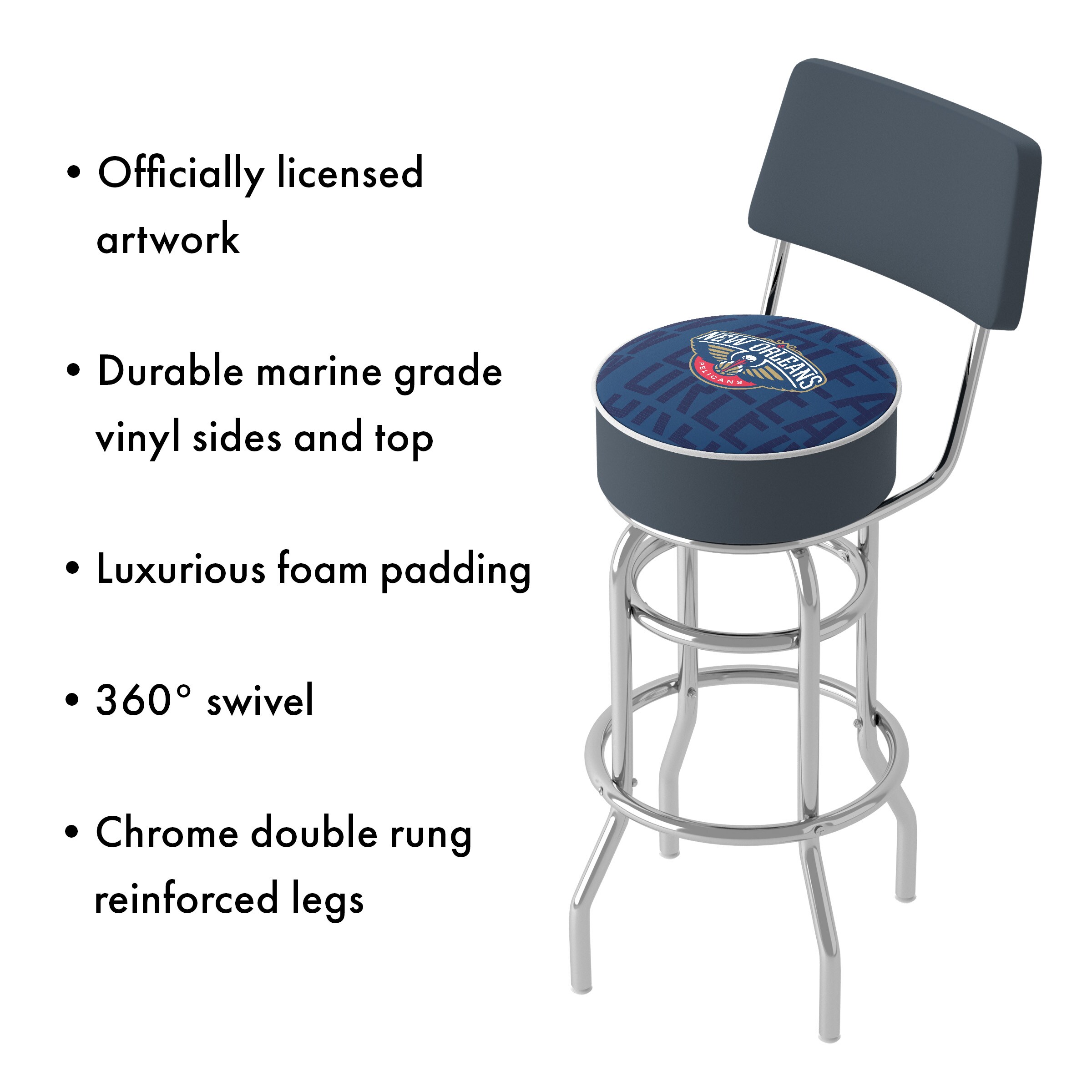 Trademark Gameroom NBA1100-NOP3-TWN stools - View #3