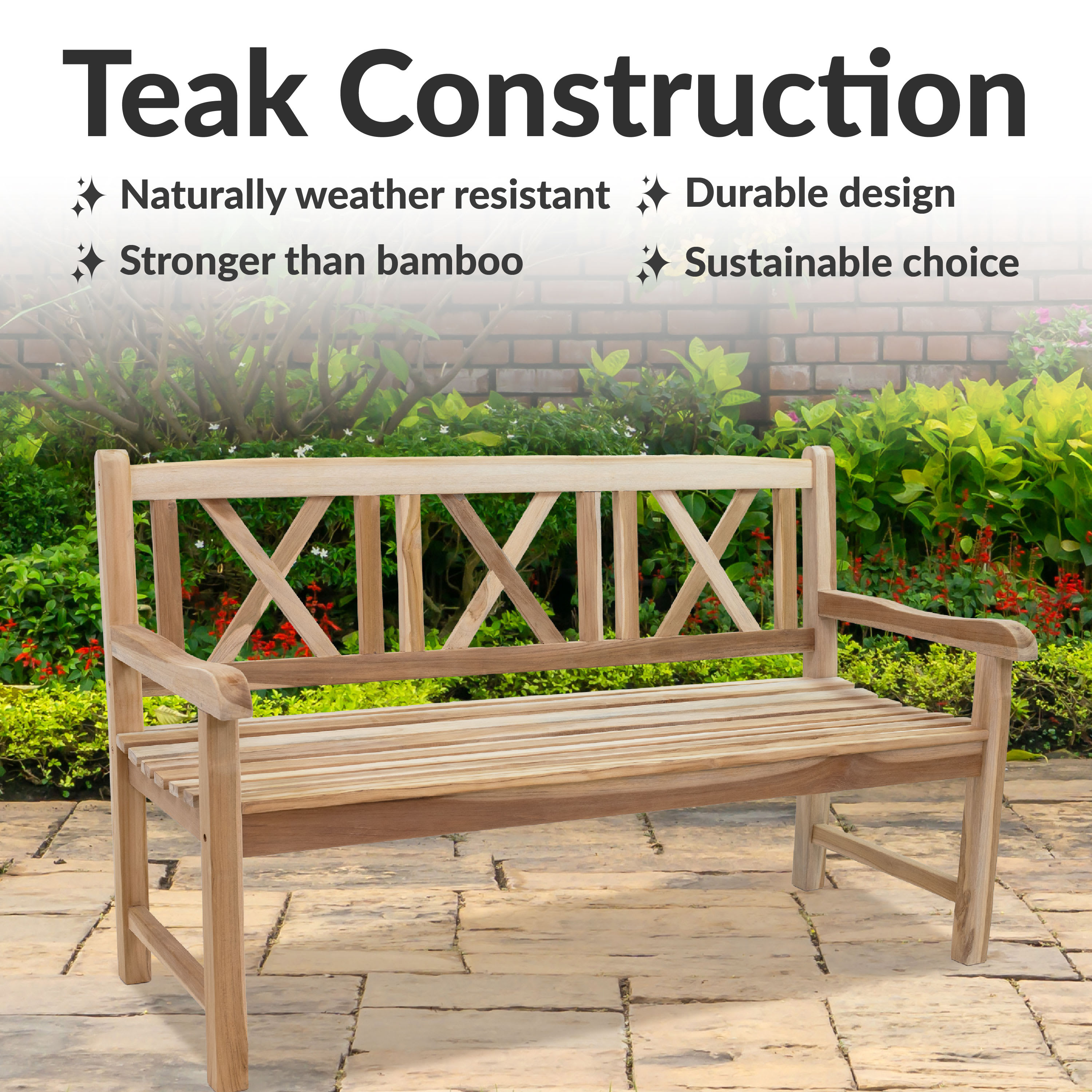 Sunnydaze Decor LAX-5021 benches - View #2