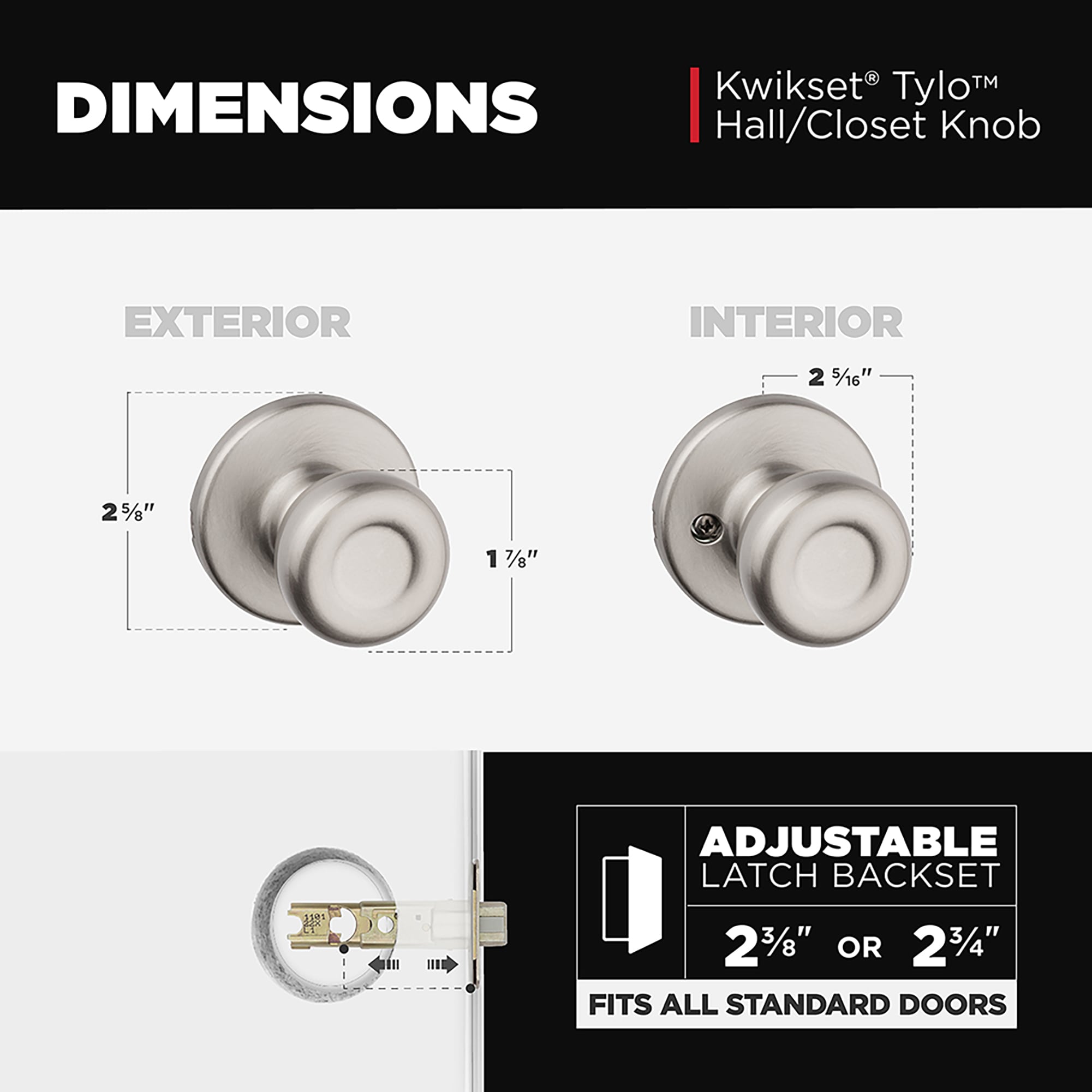 Kwikset 200T 5 CP Door-Knobs - View #7