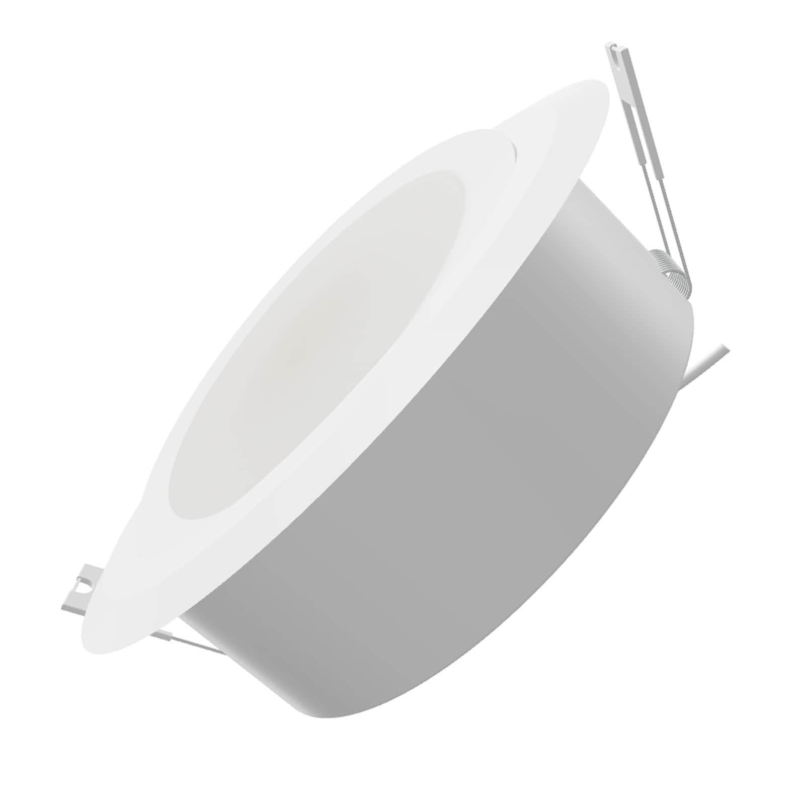 White 4'' Dimmable LED Canless Recessed Lighting Kit with Adjustable Color Temperature