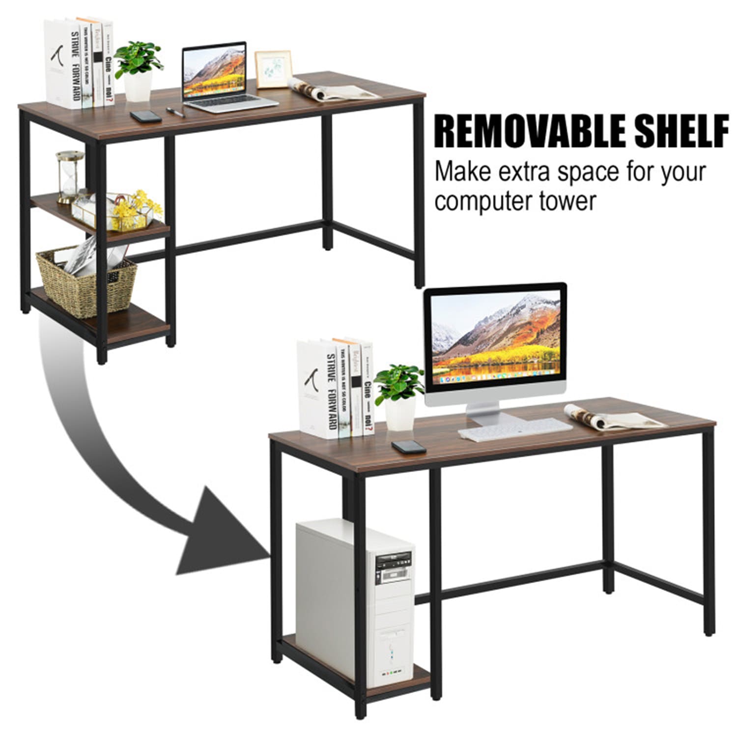 Mondawe MO-HW65973WT-L desks - View #5