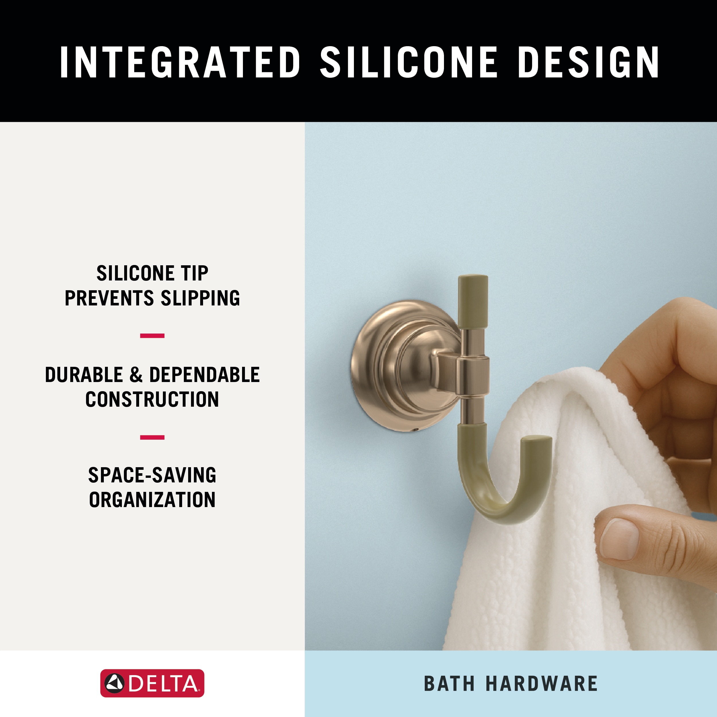 Delta KAHN63-CZ Decorative-Bath-Hardware-Kits - View #5