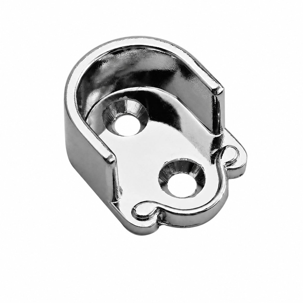 Aoibox  0 75 in Diameter U Shaped Closet Rod End Socket Supports in Zinc Alloy with Electroplated Finish 4 Pack