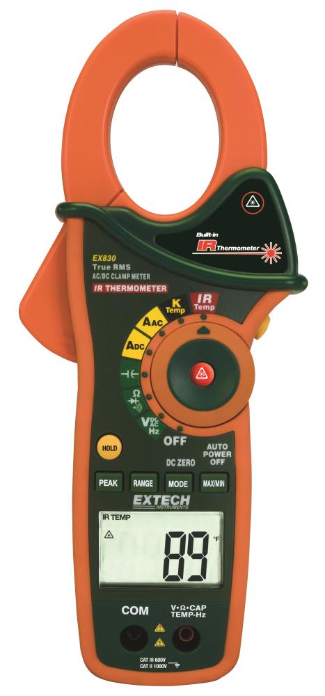 Extech EX830 Up To 600-Volt Digital Clamp Meter