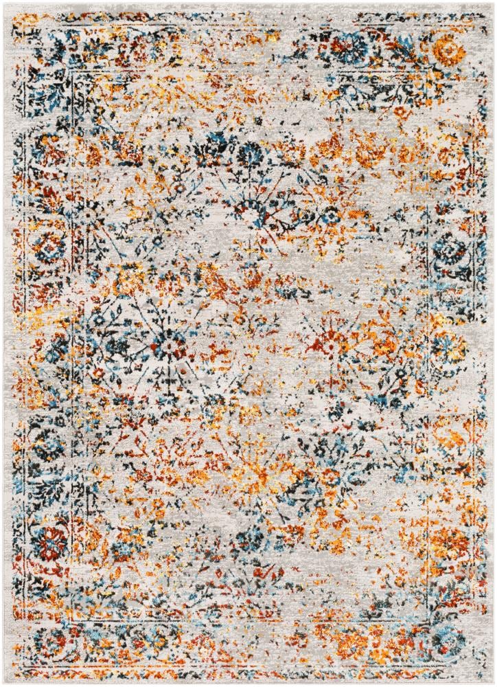 Surya Himalayan 2 x 3 Orange Indoor Medallion Oriental Area Rug at Lowes.com